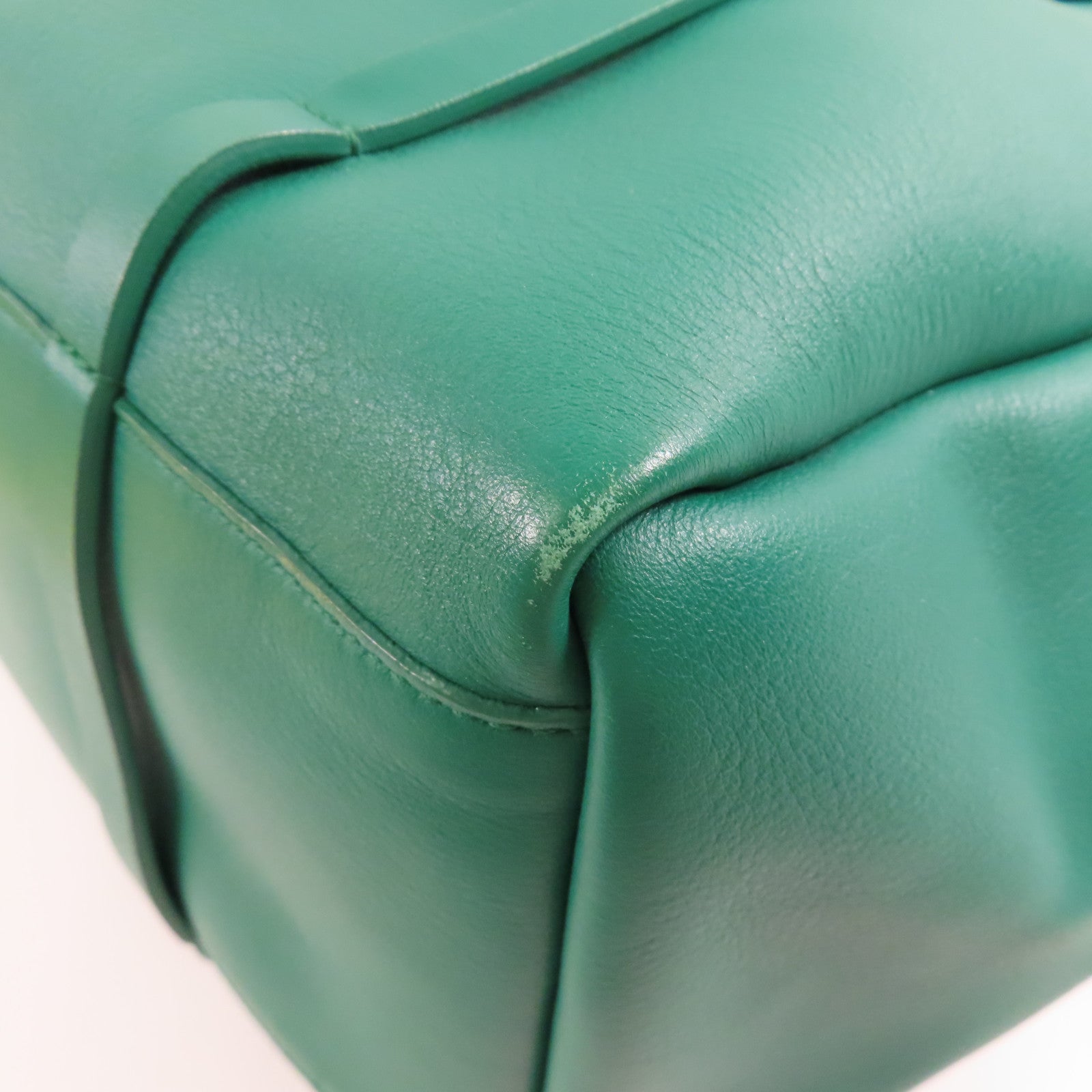 BALENCIAGA Tote Bag Calfskin Leather 475199 Green