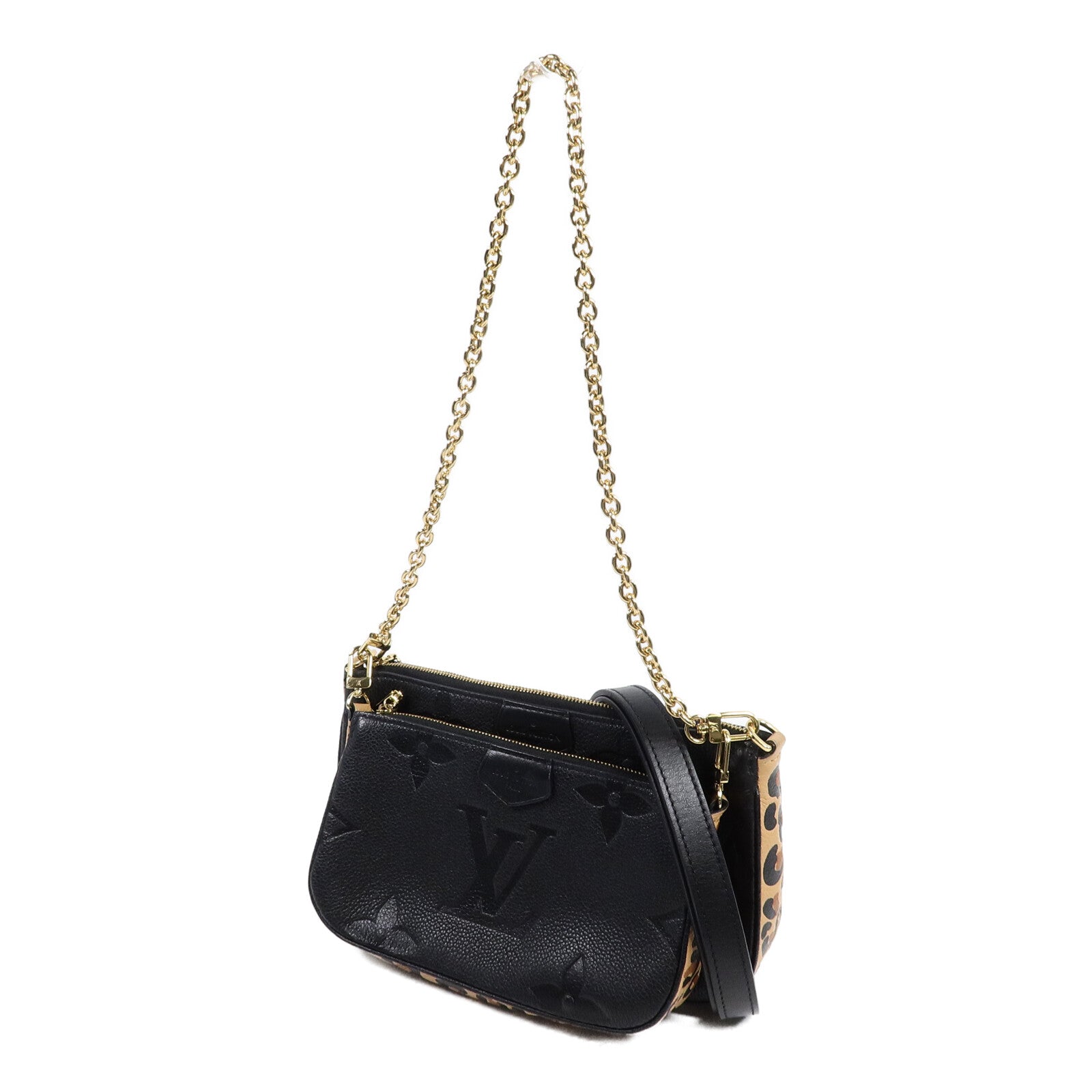 LOUIS VUITTON Monogram Empreinte Wild At Heart Multi Pochette Accessories肩背袋