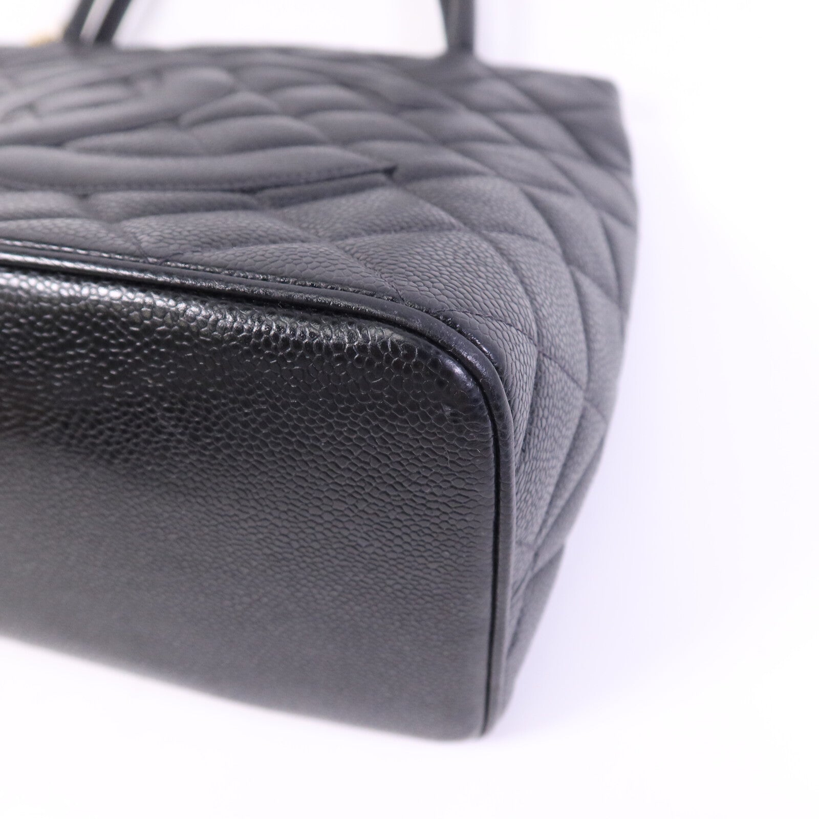 CHANEL 牛皮皮革Vintage Tote Bag金扣手挽袋