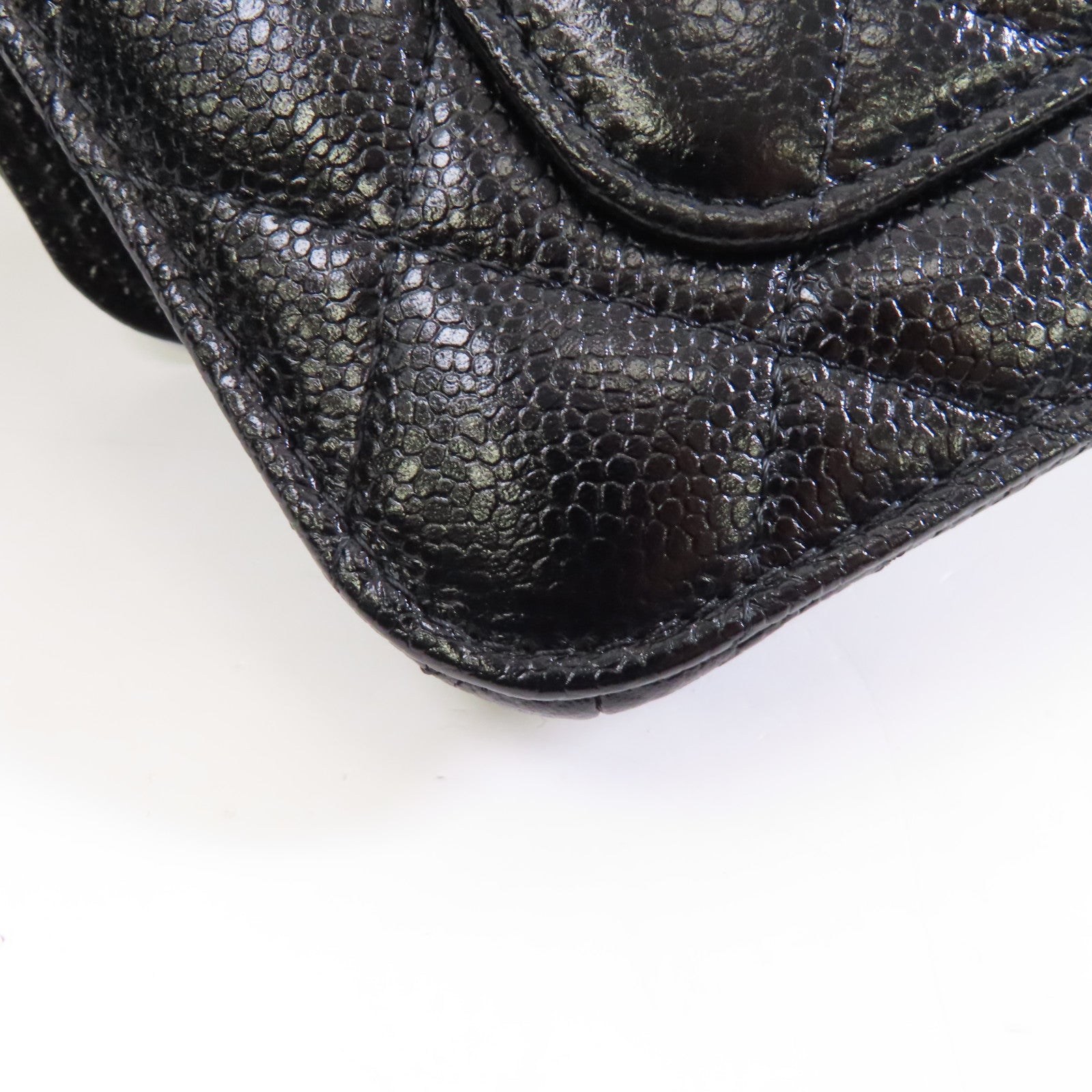 CHANEL 【激減優惠】菱格牛皮皮革Folder Tote Shoulder Bag金扣鏈帶手挽肩背兩用袋黑色/多色