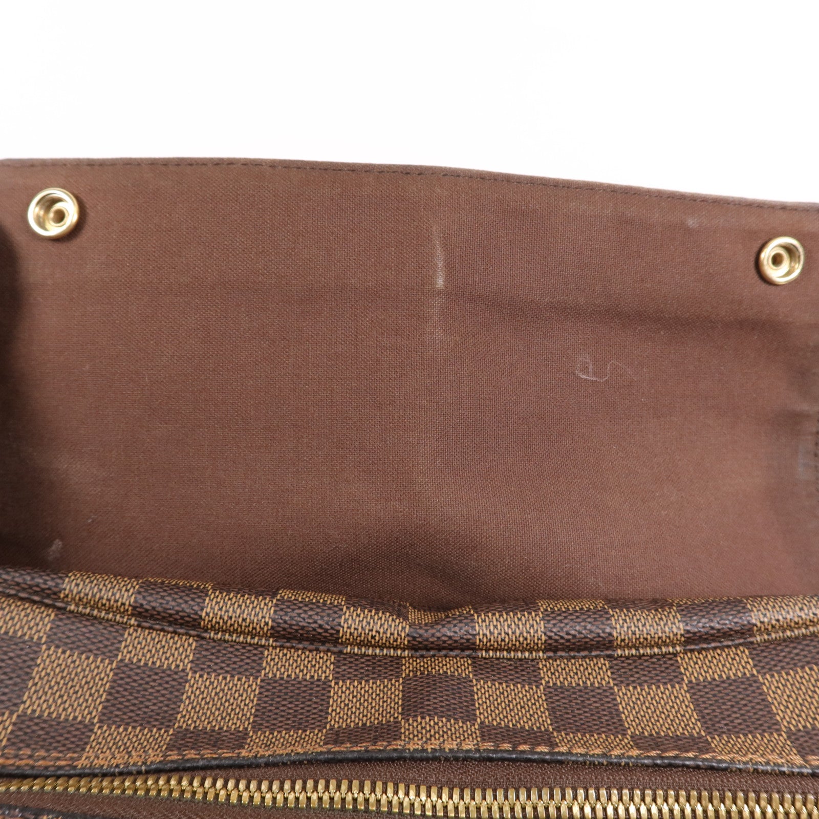 LOUIS VUITTON Damier Naviglio金扣肩背袋