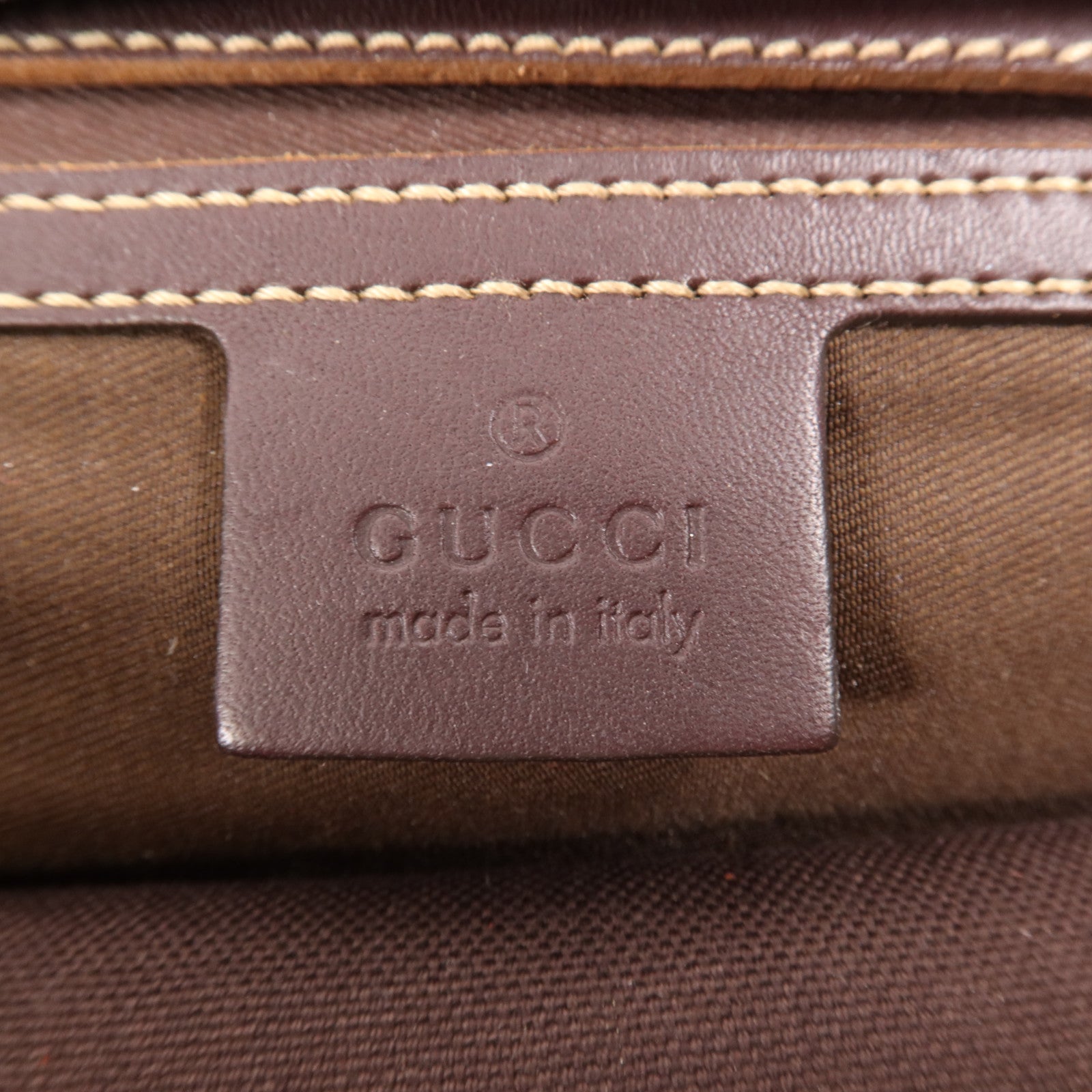 GUCCI 塗層帆布Tote Bag銀扣手挽袋