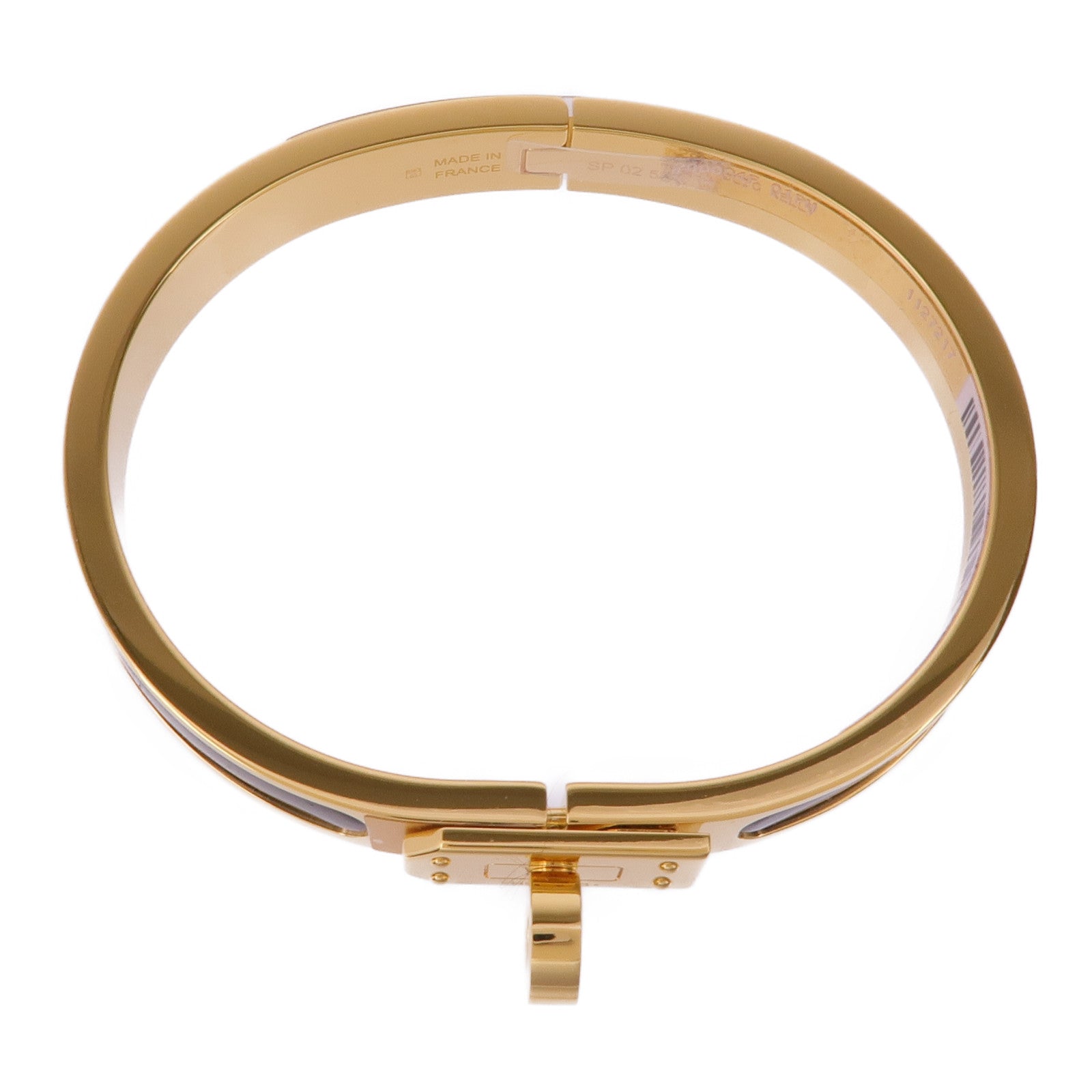 HERMES 琺瑯/金屬Mini Clic Kelly Bracelet手鐲