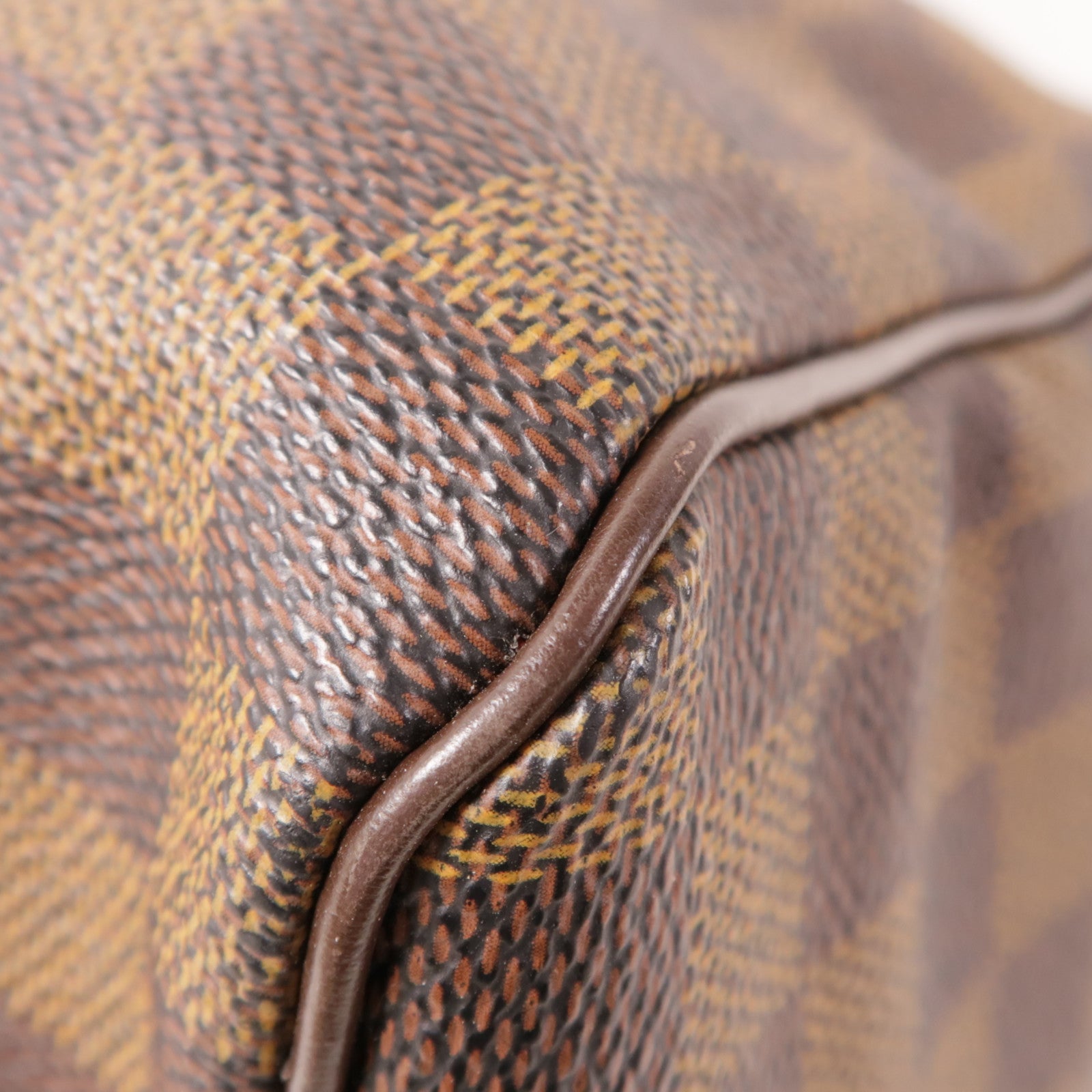 LOUIS VUITTON Damier Speedy 30金扣手挽袋