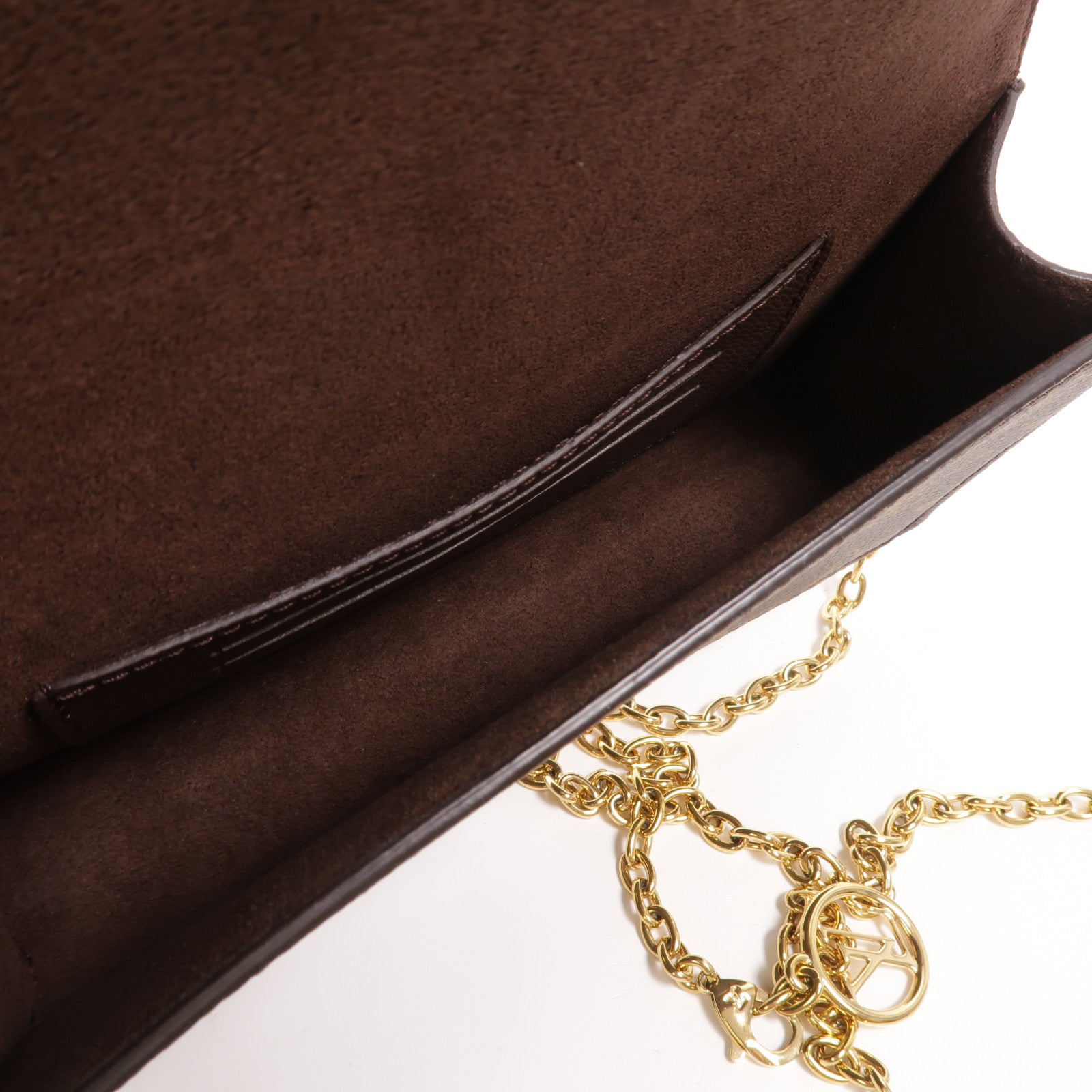 LOUIS VUITTON Monogram Wallet On Chain Lily鏈帶肩背袋