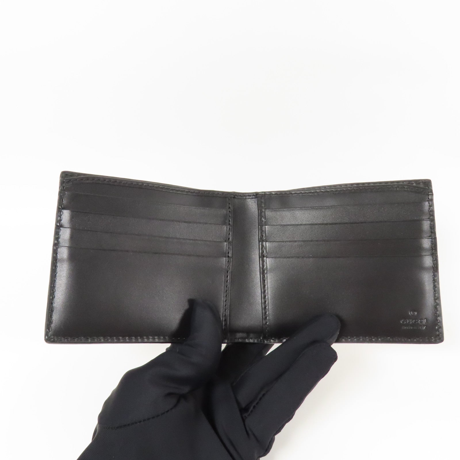 GUCCI 牛皮皮革GG Supreme Wallet錢包