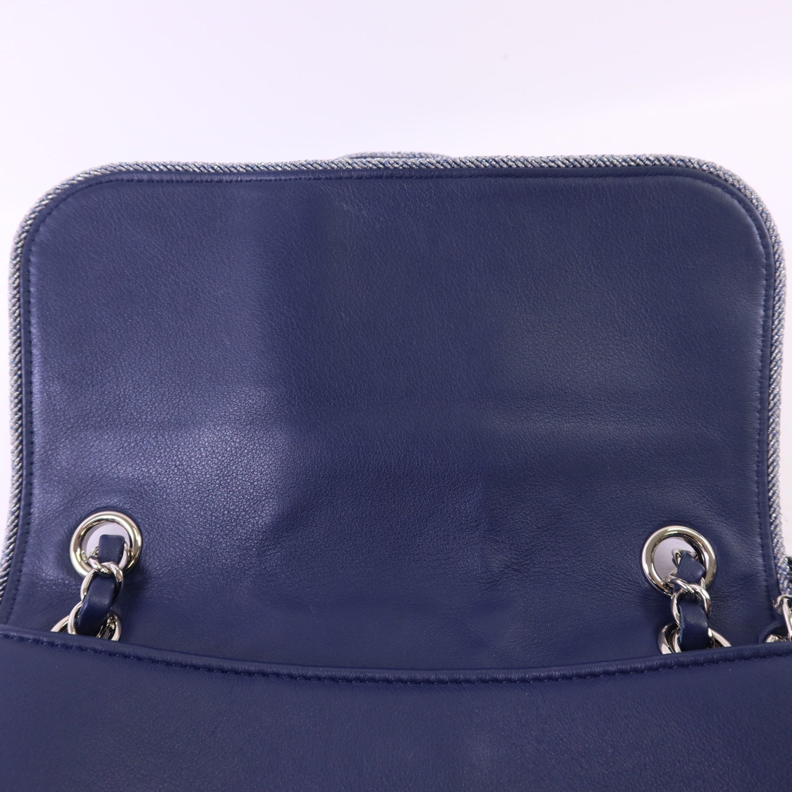 CHANEL 【激減優惠】羊皮皮革Chain Shoulder Bag銀扣鏈帶肩背袋