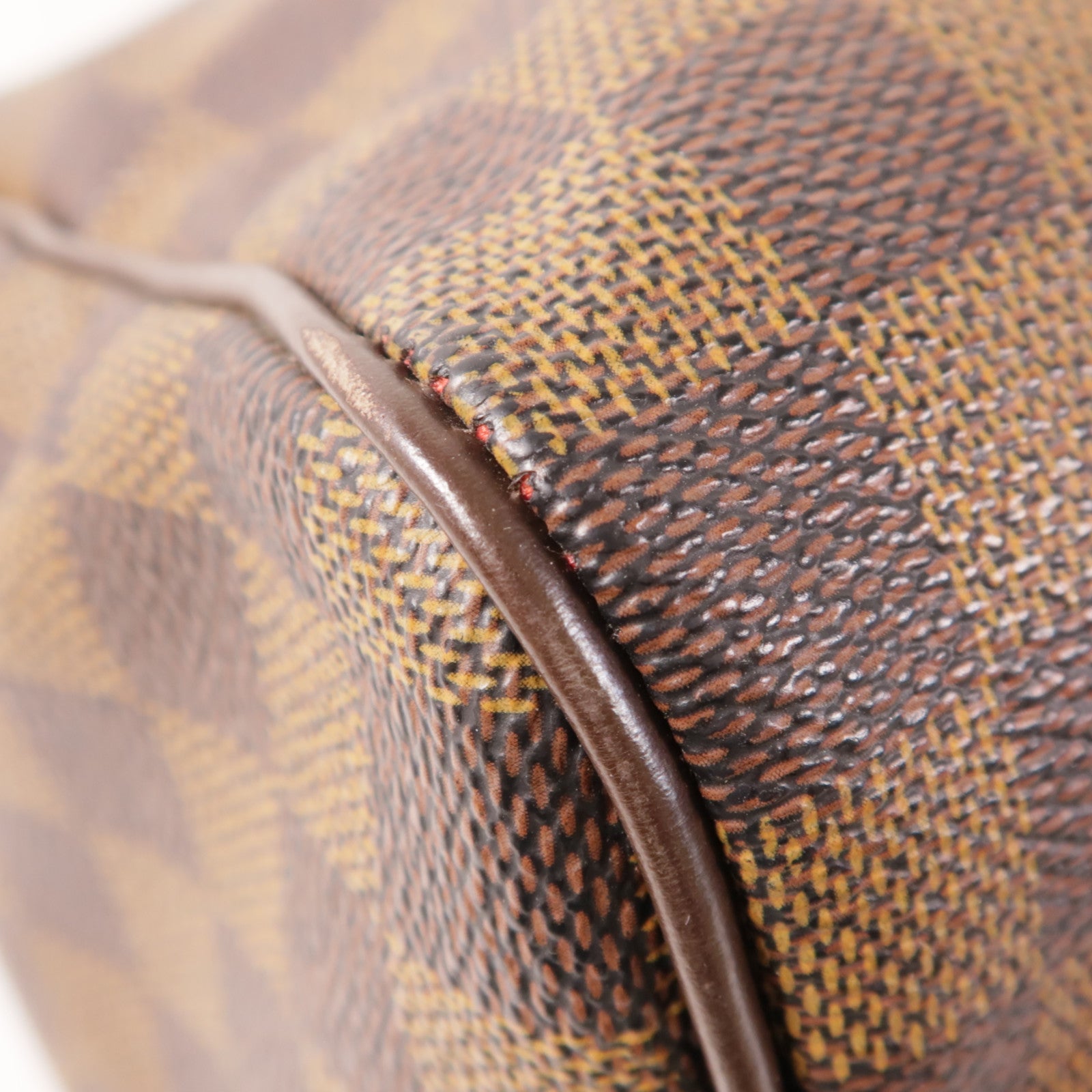 LOUIS VUITTON Damier Speedy 30金扣手挽袋