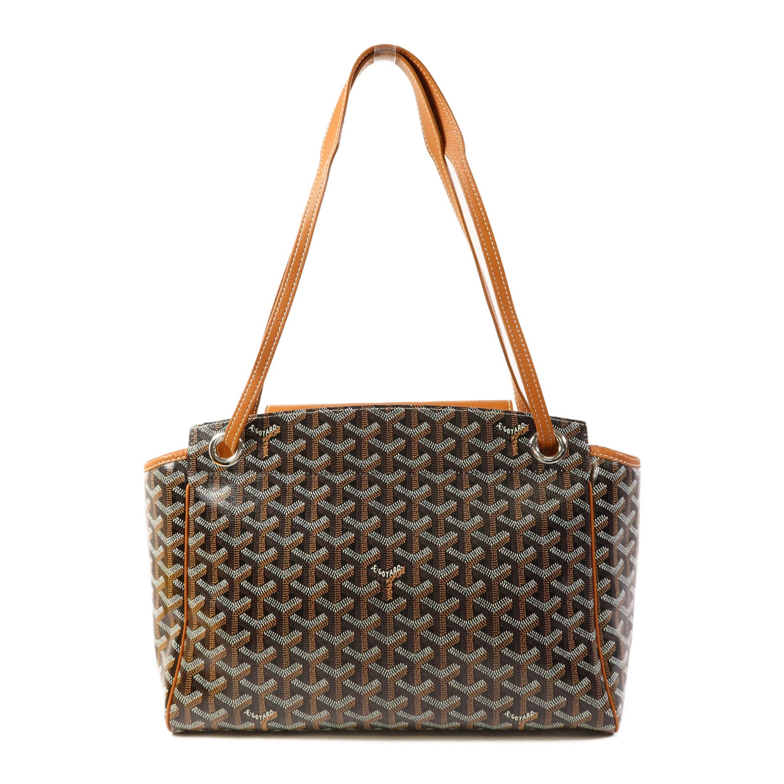 GOYARD 塗層帆布Rouette銀扣肩背袋