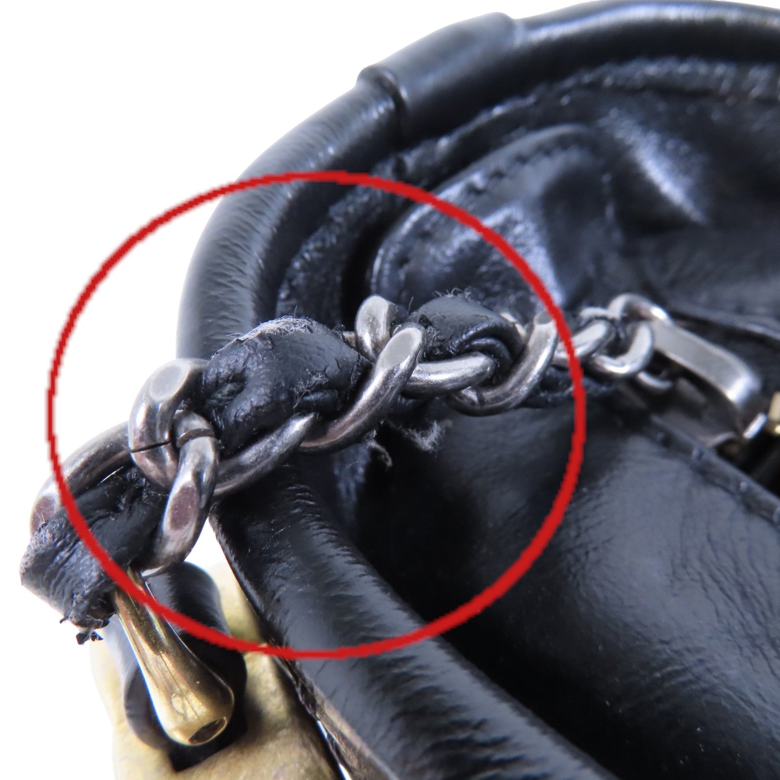 CHANEL 牛皮皮革Gabrielle Small金扣鏈帶肩背袋