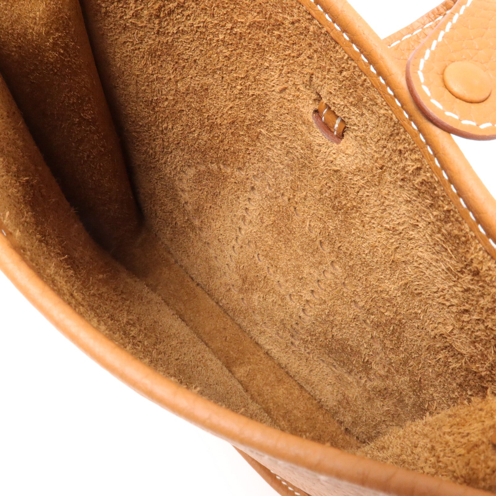 HERMES Clemence皮革Evelyne TPM肩背袋Gold