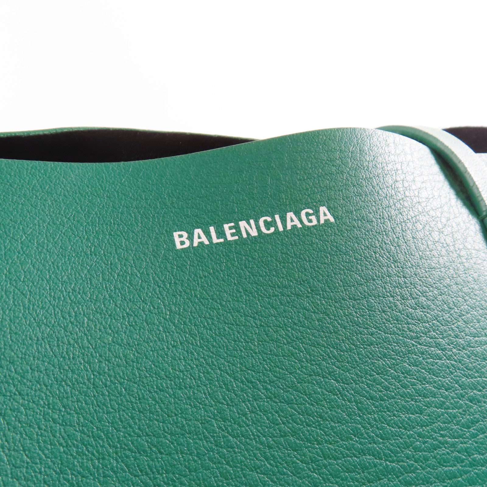 BALENCIAGA Tote Bag Calfskin Leather 475199 Green