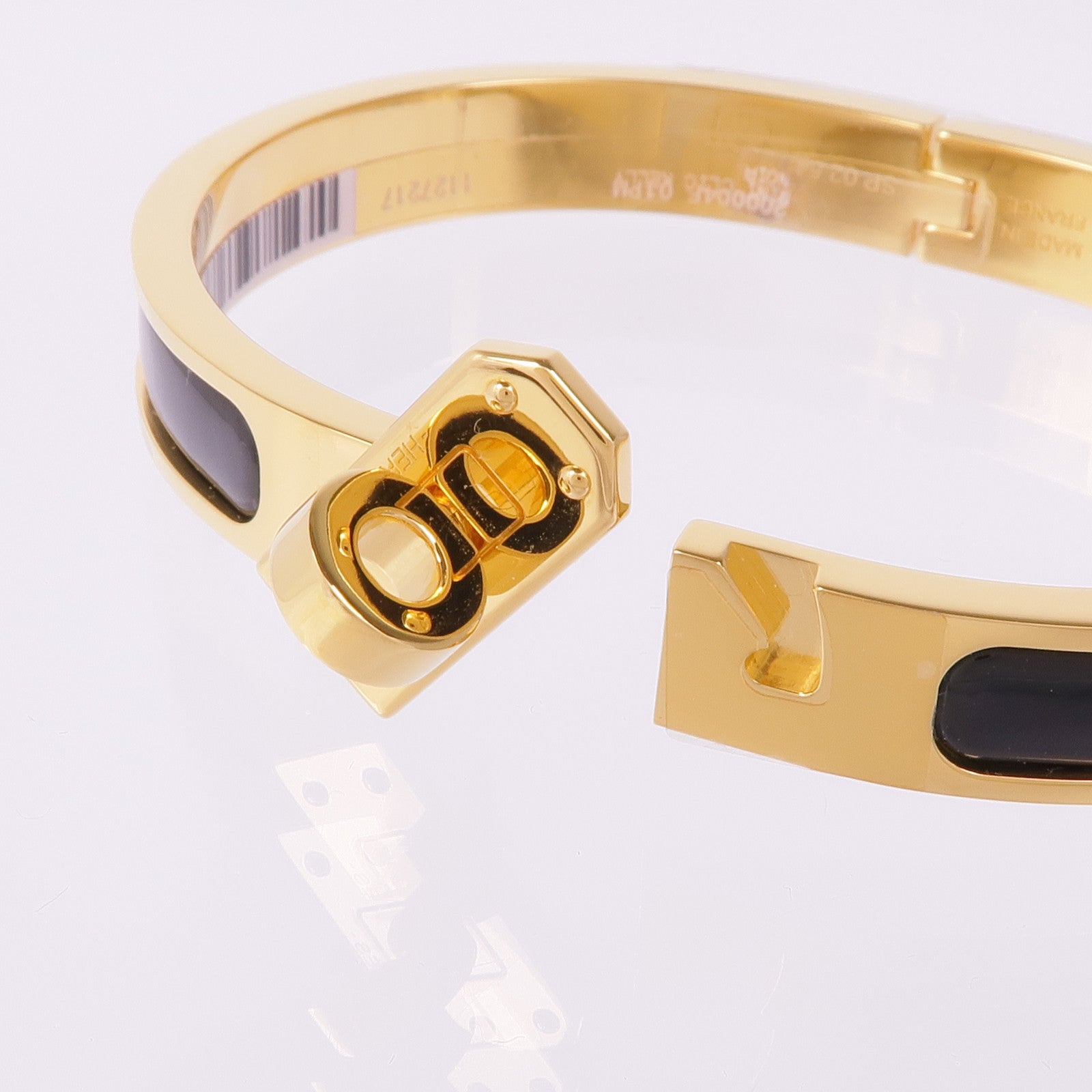 HERMES 琺瑯/金屬Mini Clic Kelly Bracelet手鐲