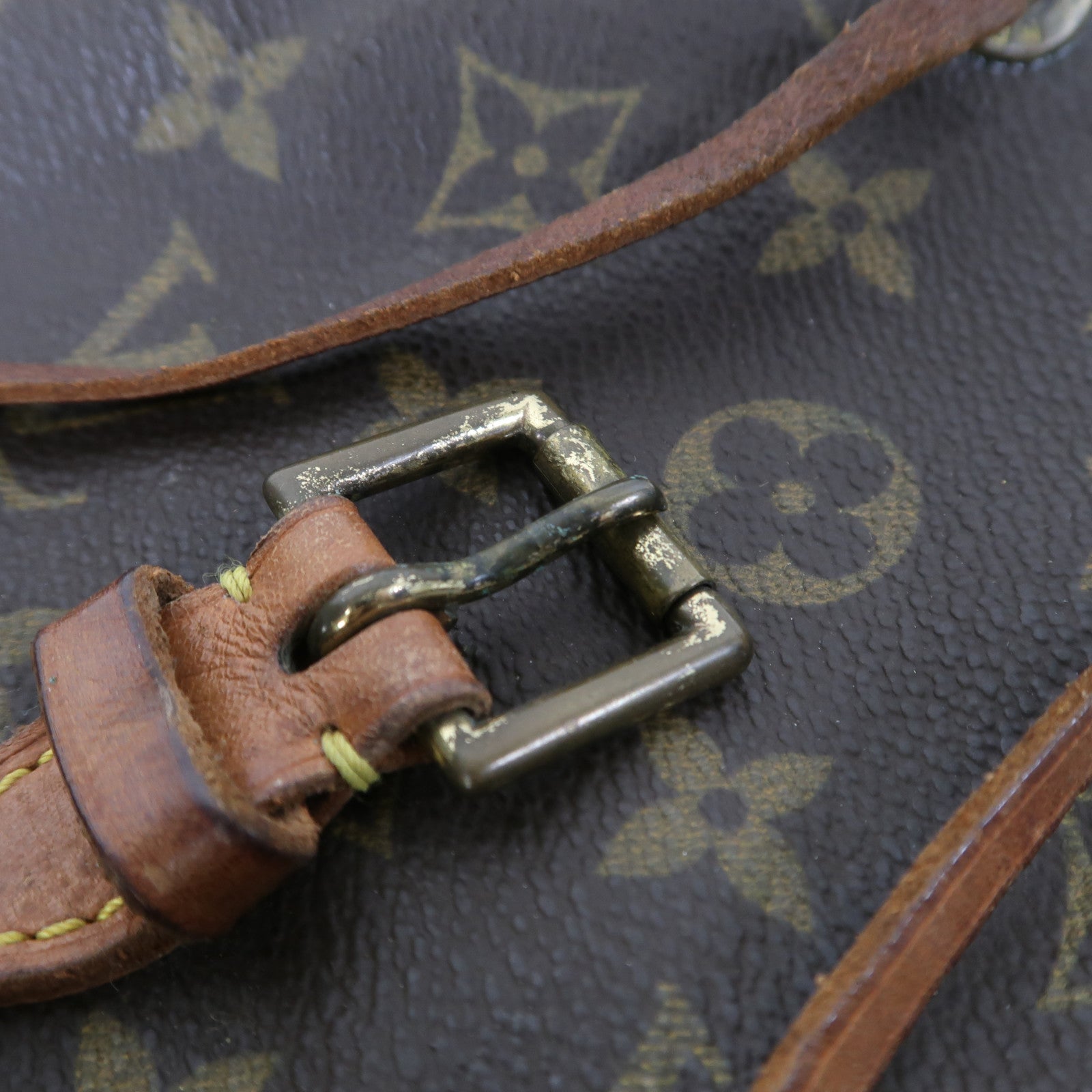 LOUIS VUITTON Monogram Montsouris MM金扣背包啡色