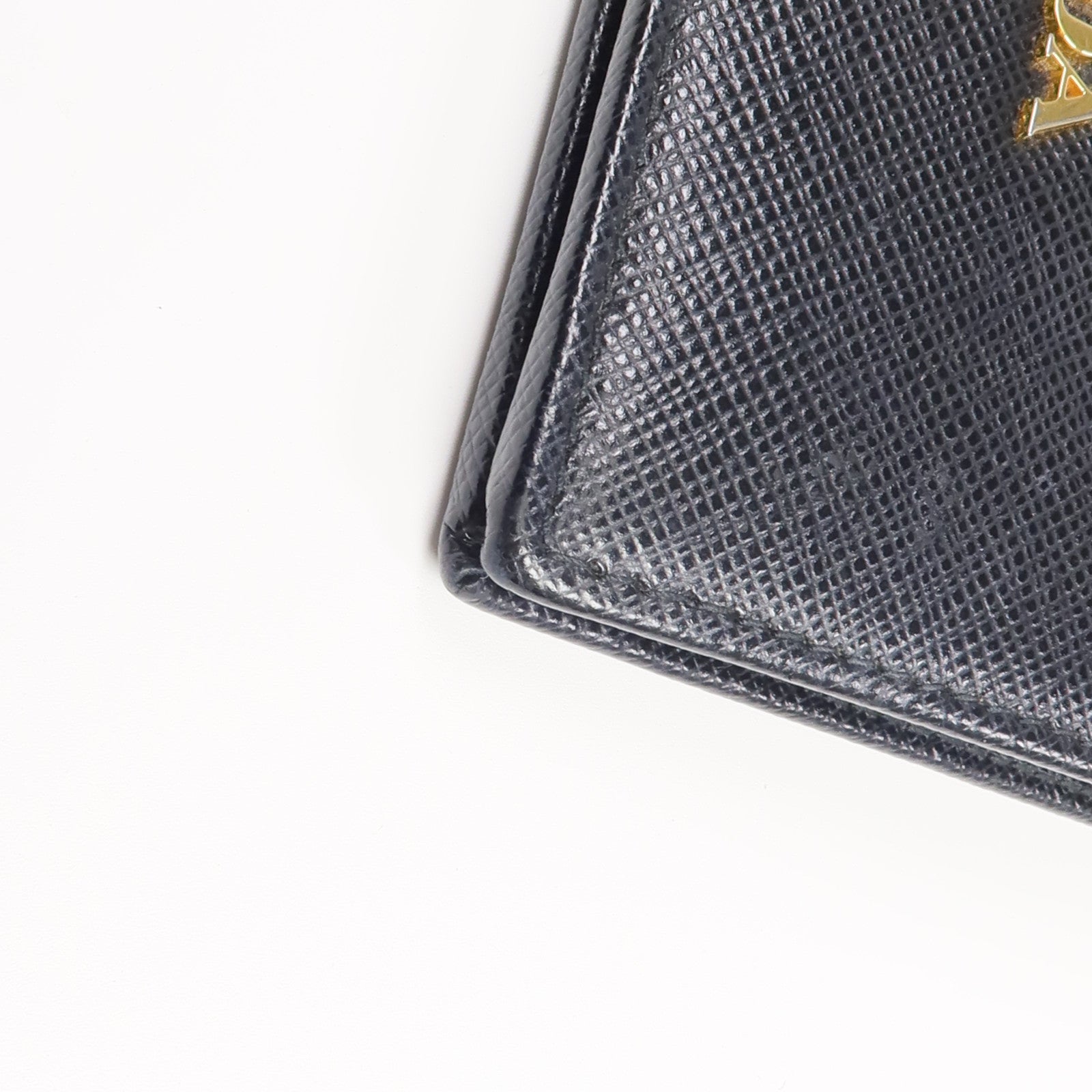 PRADA 牛皮皮革Wallet金扣錢包