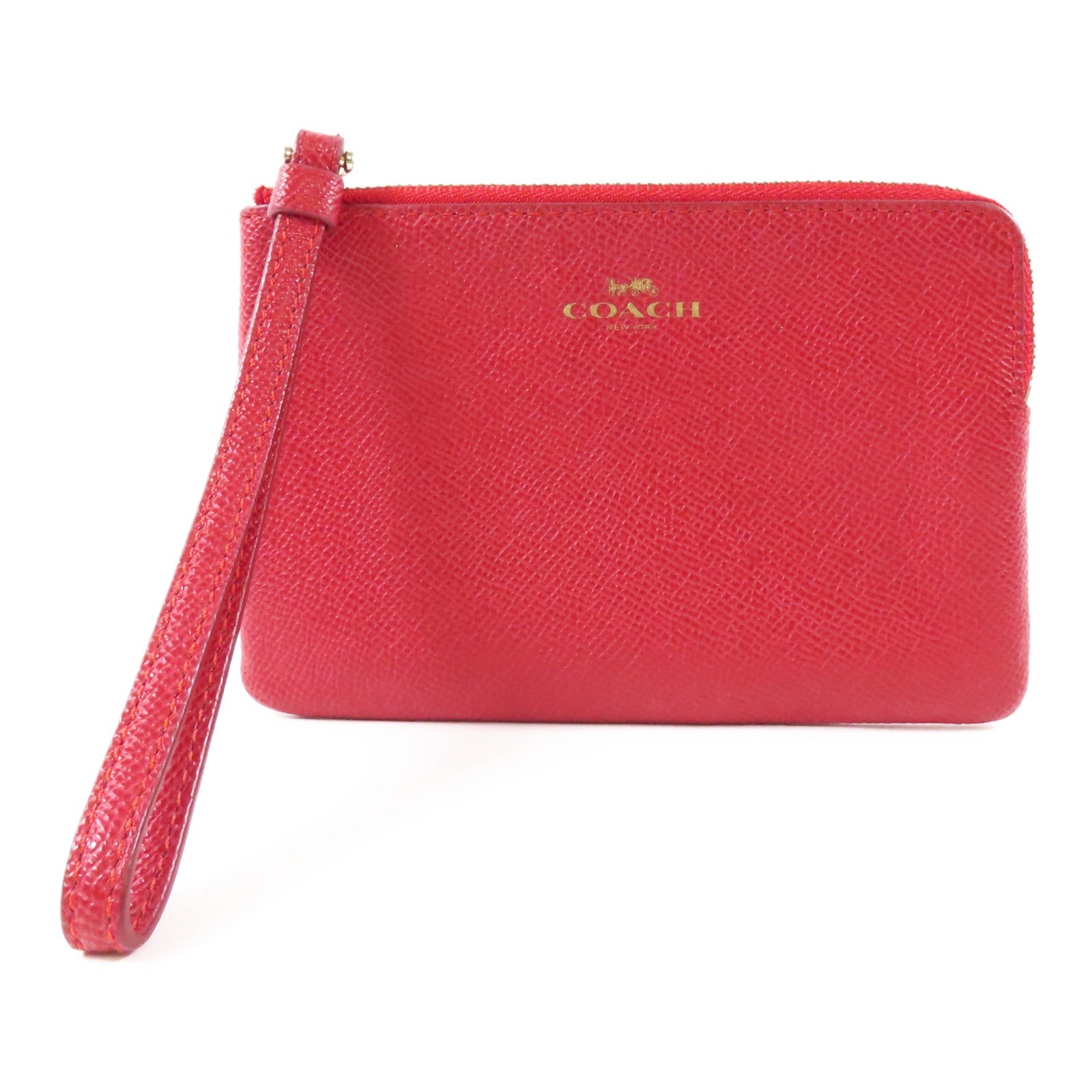 COACH 【激減優惠】皮革Pouch金扣小袋