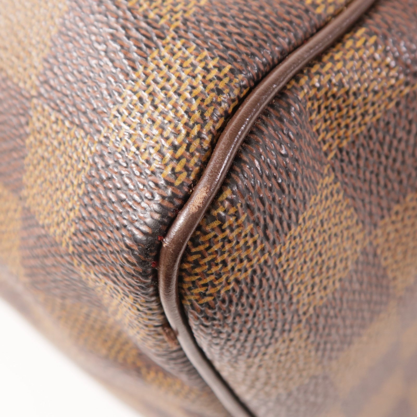 LOUIS VUITTON Damier Speedy 30金扣手挽袋