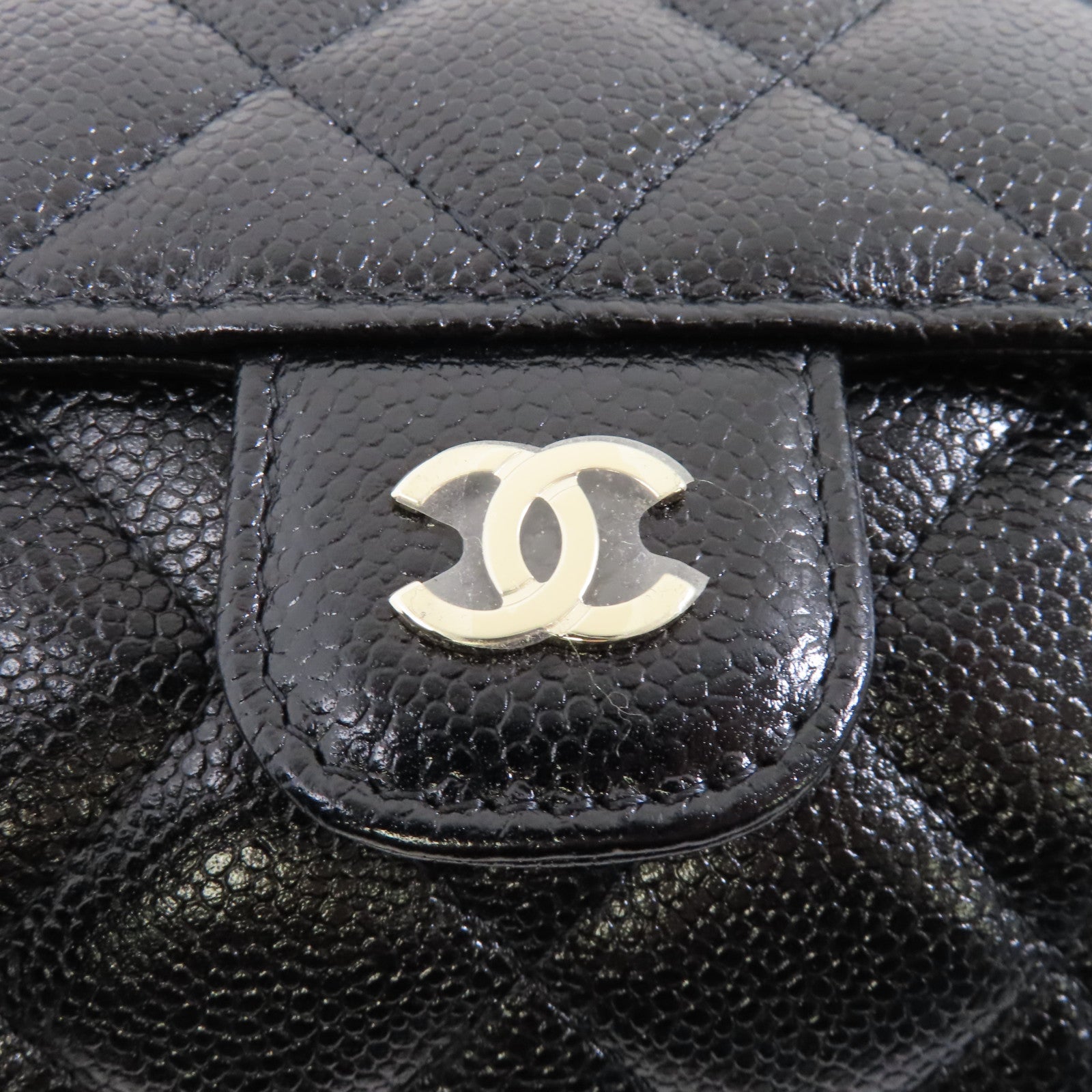 CHANEL 【激減優惠】菱格牛皮皮革Folder Tote Shoulder Bag金扣鏈帶手挽肩背兩用袋黑色/多色
