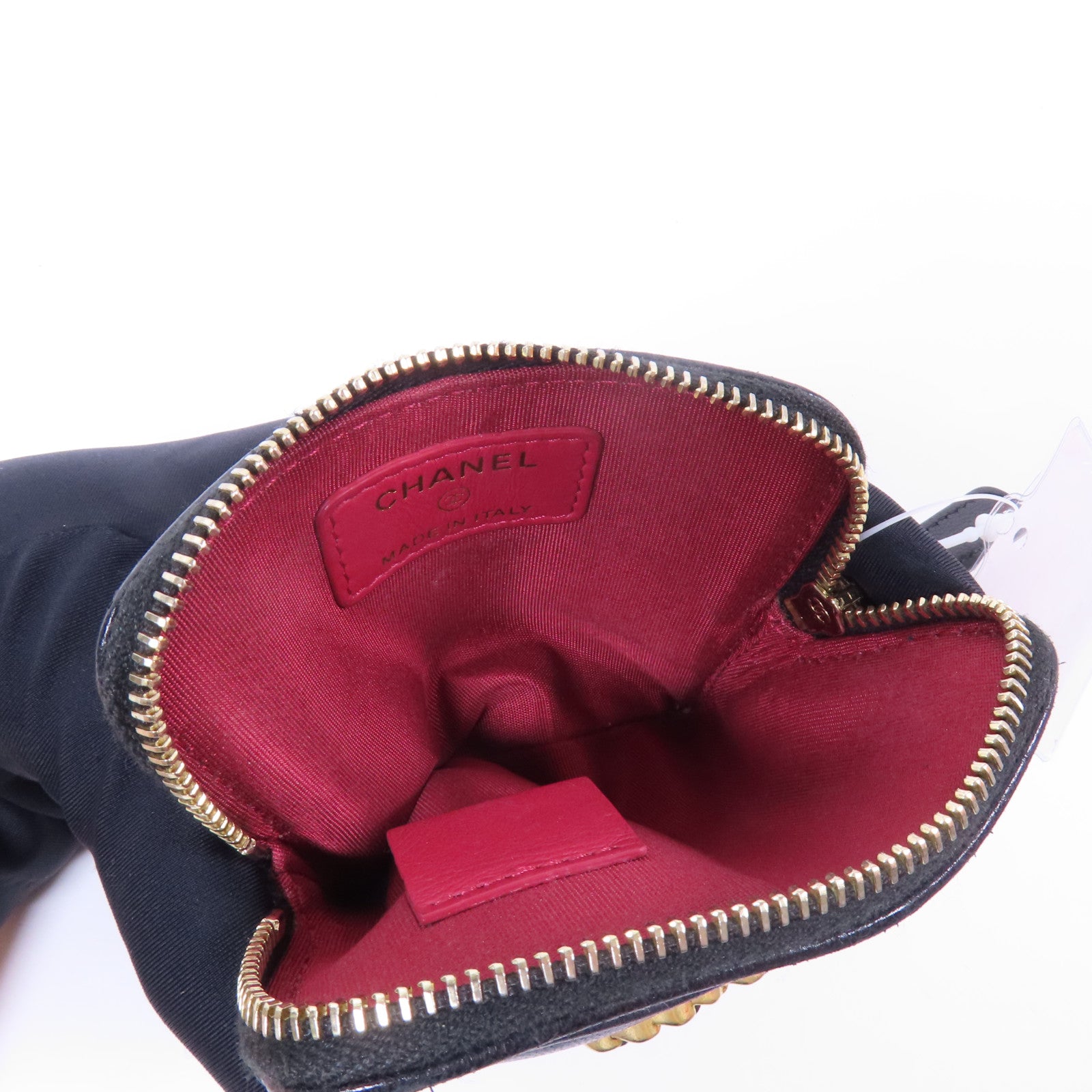 CHANEL 羊皮皮革19 Wallet金扣錢包