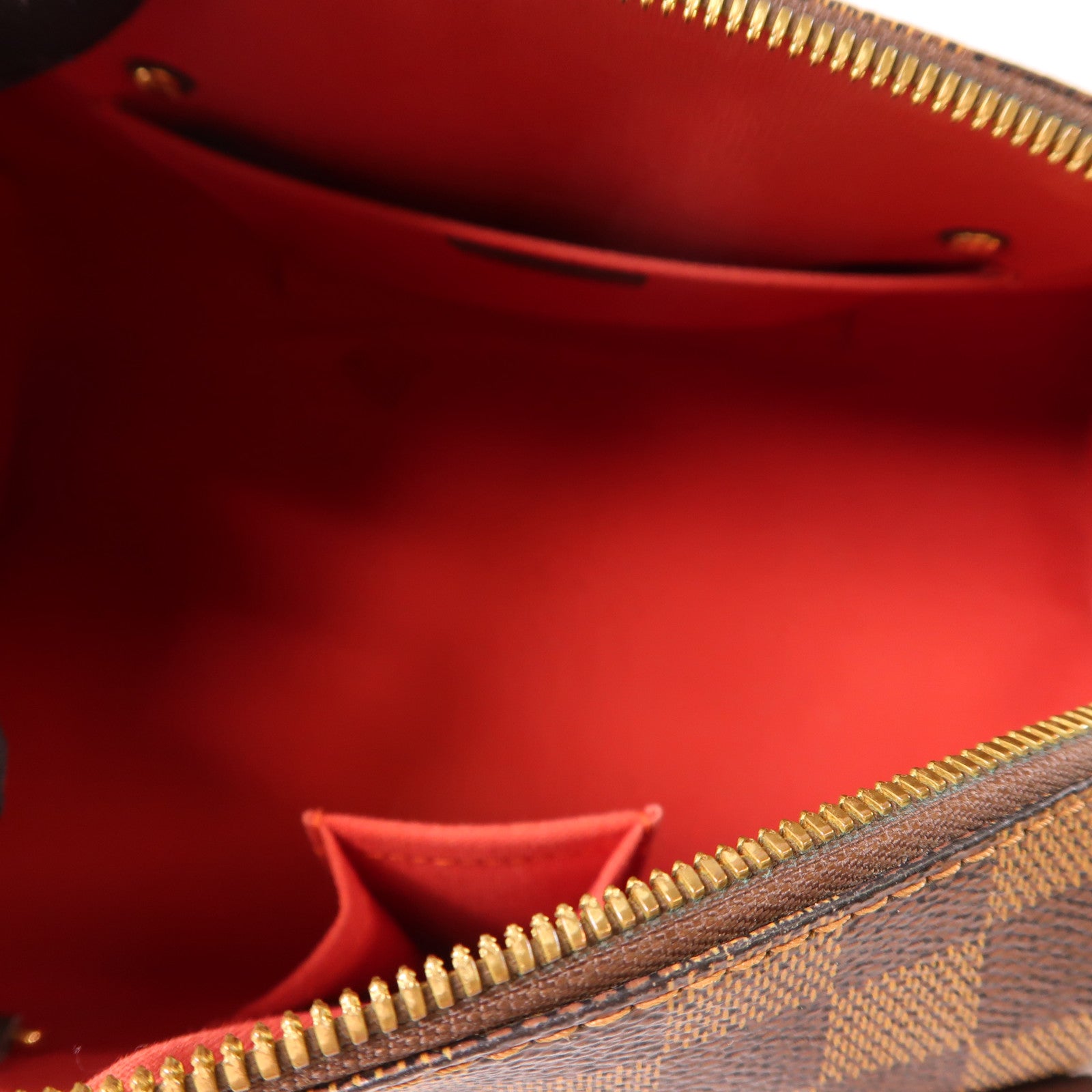 LOUIS VUITTON Damier Ribera MM金扣手挽袋