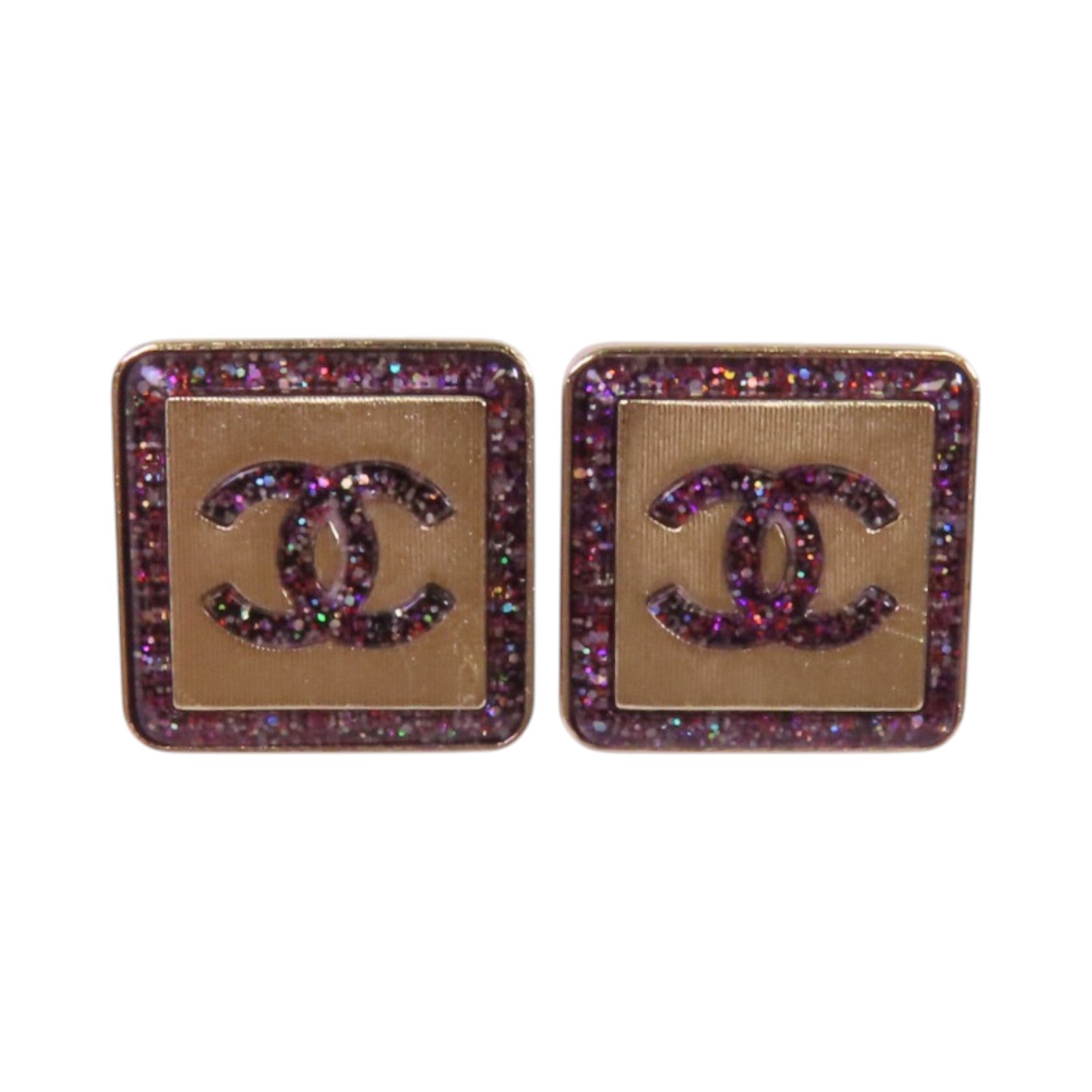 CHANEL 【激減優惠】金屬/PVCEarrings金扣耳環