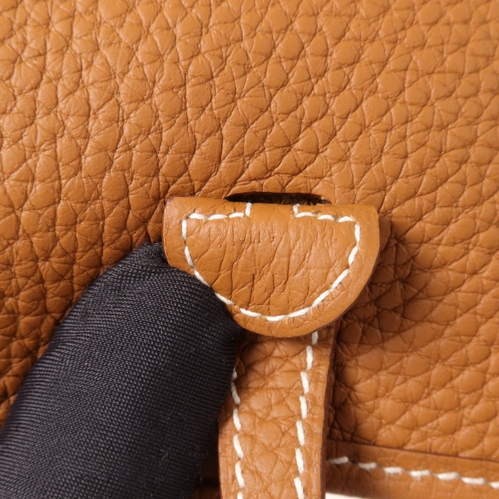 HERMES Clemence皮革Evelyne TPM肩背袋Gold