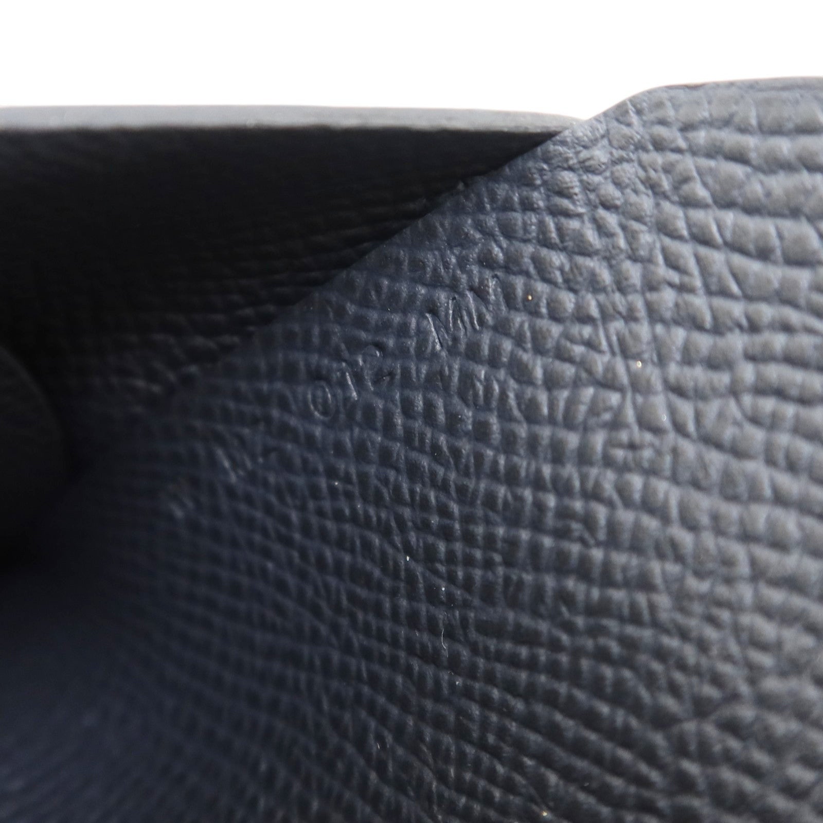 HERMES Epsom皮革Calvi Duo Compact Card Case銀扣卡片套Ardoise