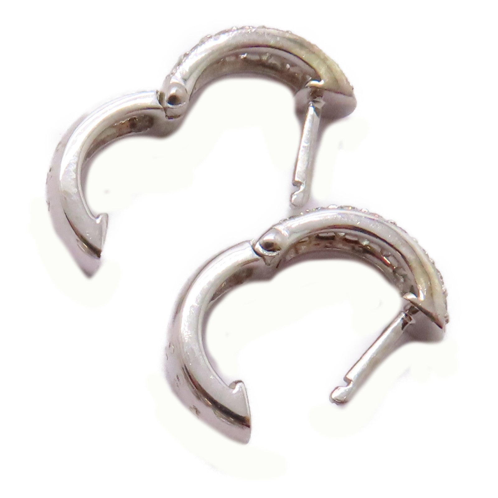 JEWELRY 【激減優惠】18K白金Diamond Earrings 1.20ct/0.52ct鑽石耳環