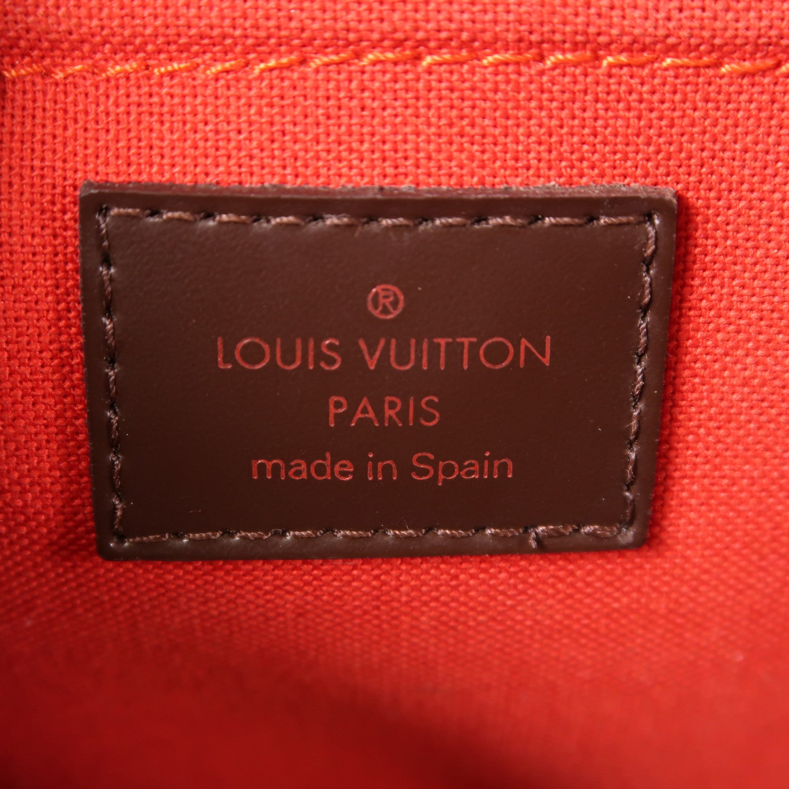 LOUIS VUITTON Damier Ribera MM金扣手挽袋