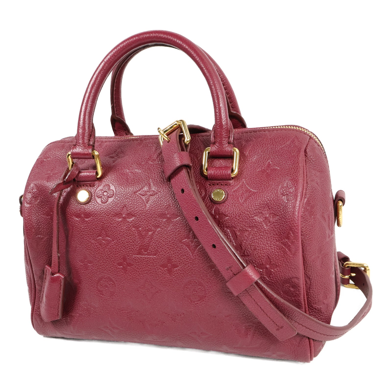LOUIS VUITTON Monogram Empreinte Speedy Bandouliere 25手挽肩背兩用袋
