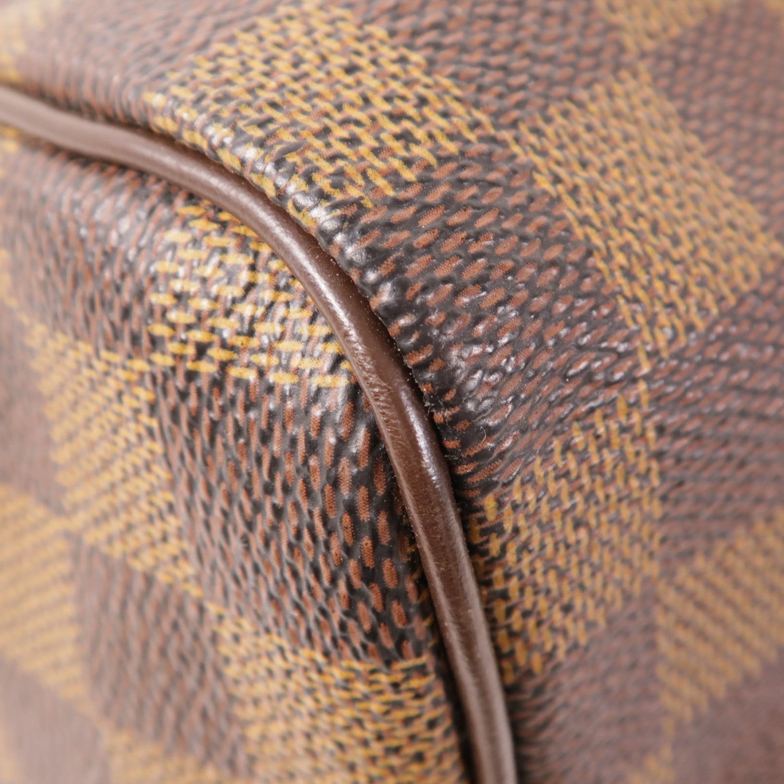LOUIS VUITTON Damier Speedy 30金扣手挽袋