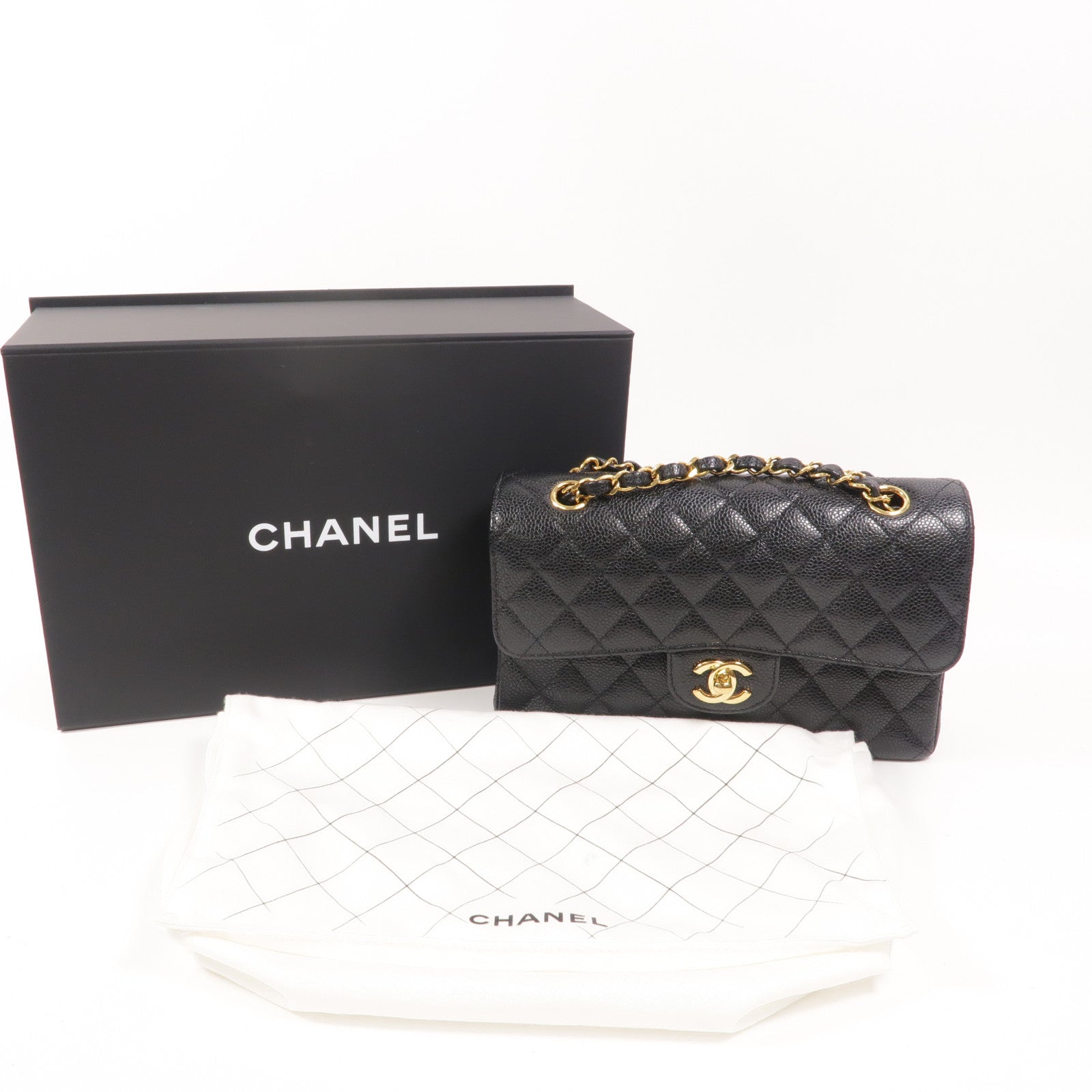 CHANEL 牛皮皮革Classic 23鏈帶手挽肩背兩用袋
