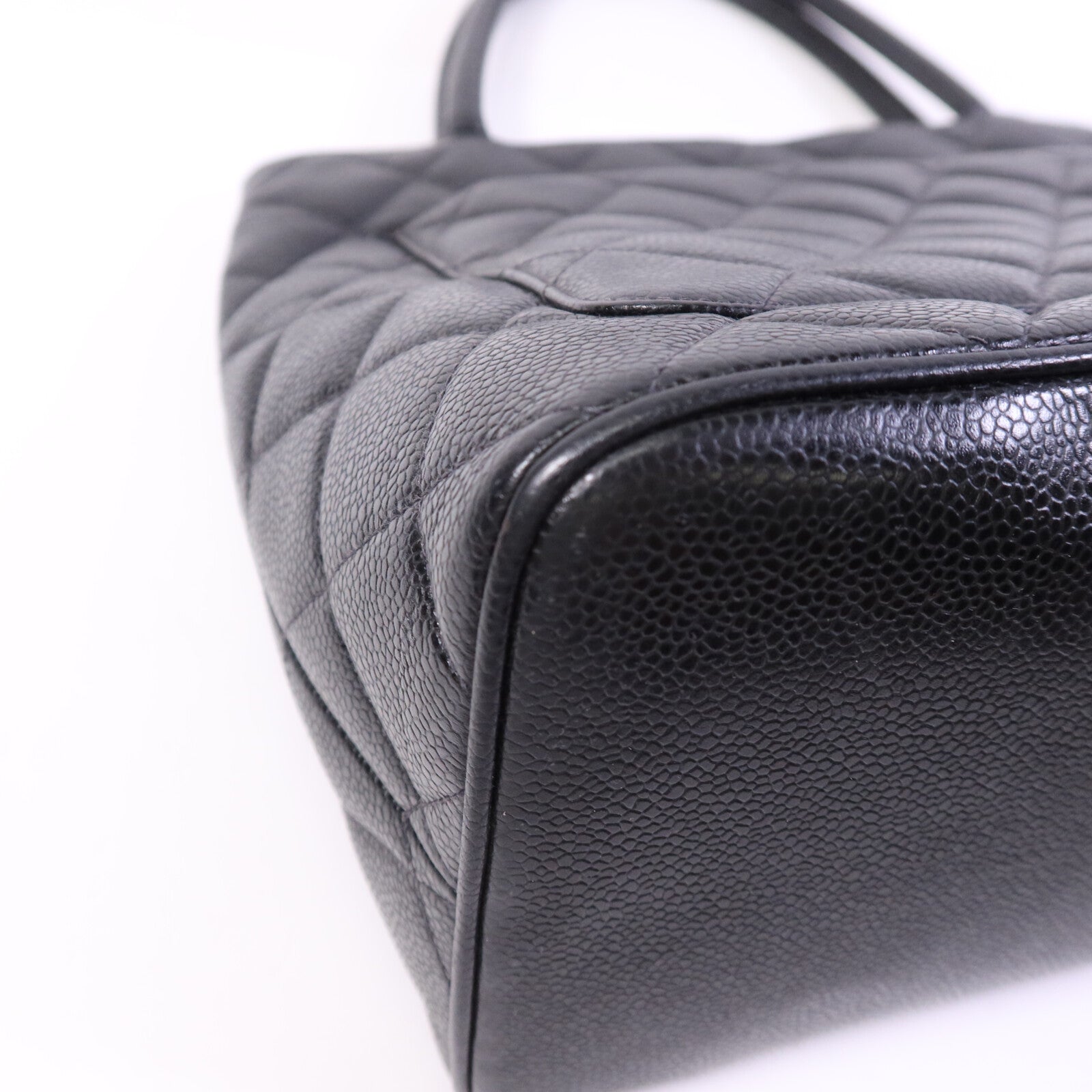 CHANEL 牛皮皮革Vintage Tote Bag金扣手挽袋