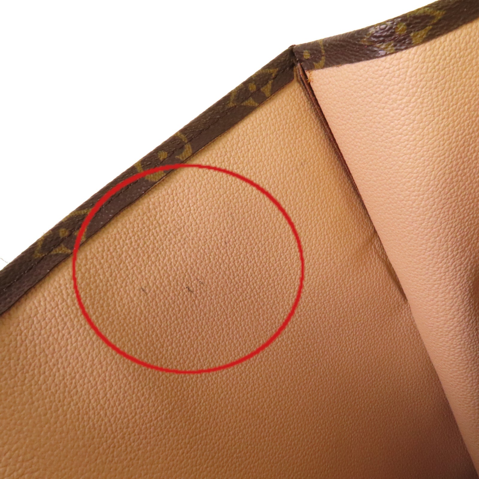 LOUIS VUITTON Monogram Sac Plat Tote Bag手挽袋啡色