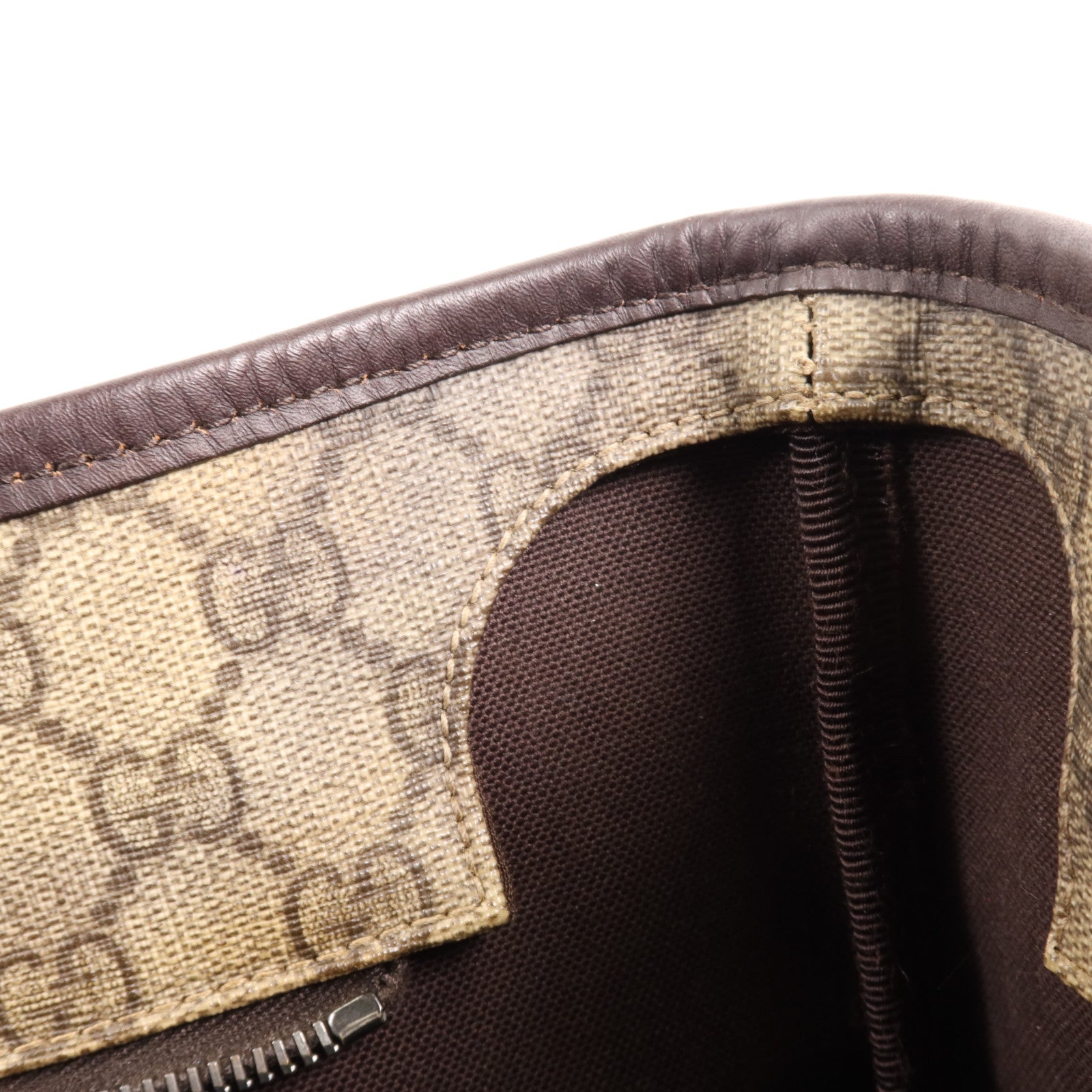 GUCCI 塗層帆布Tote Bag銀扣手挽袋