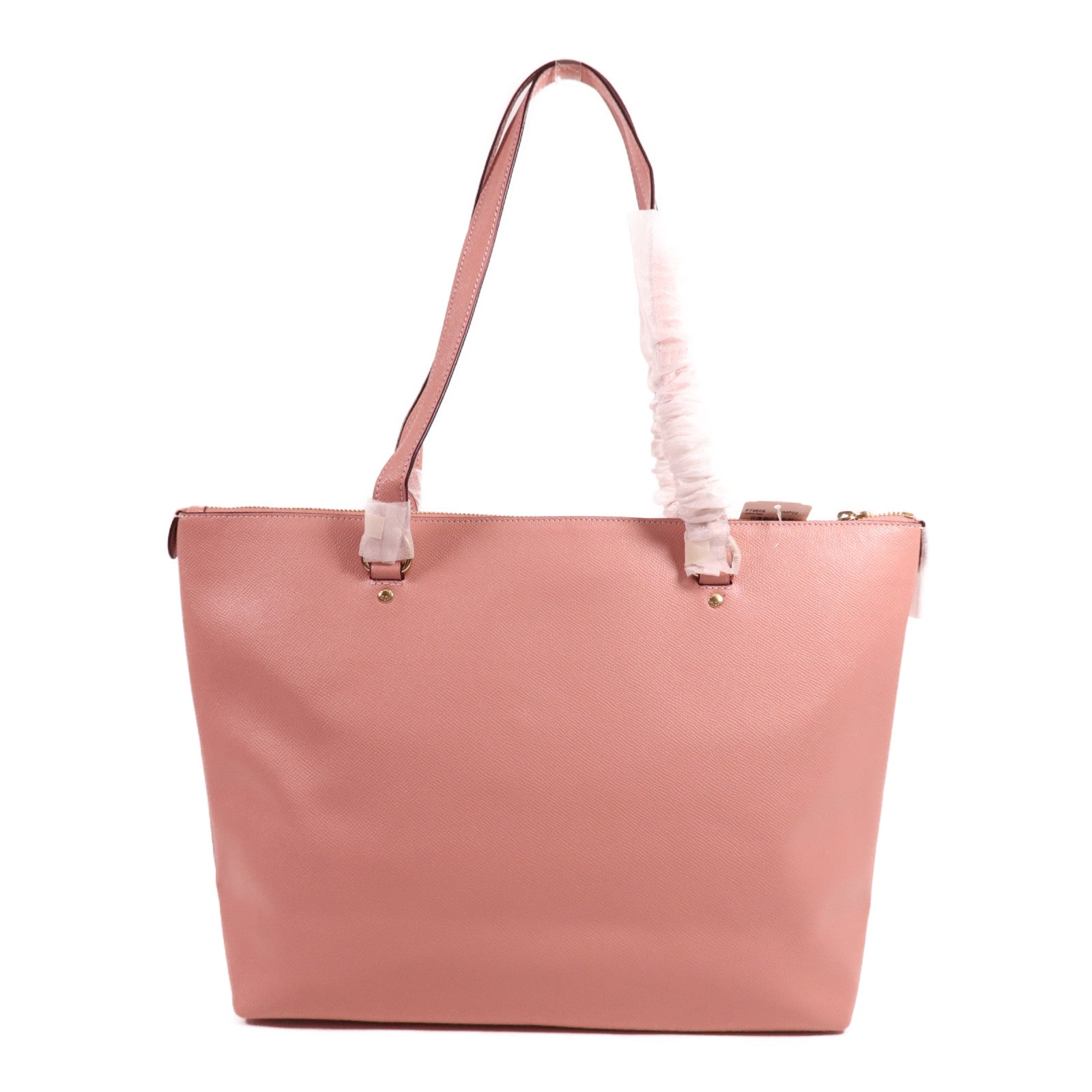 COACH 牛皮皮革Tote Bag金扣肩背袋