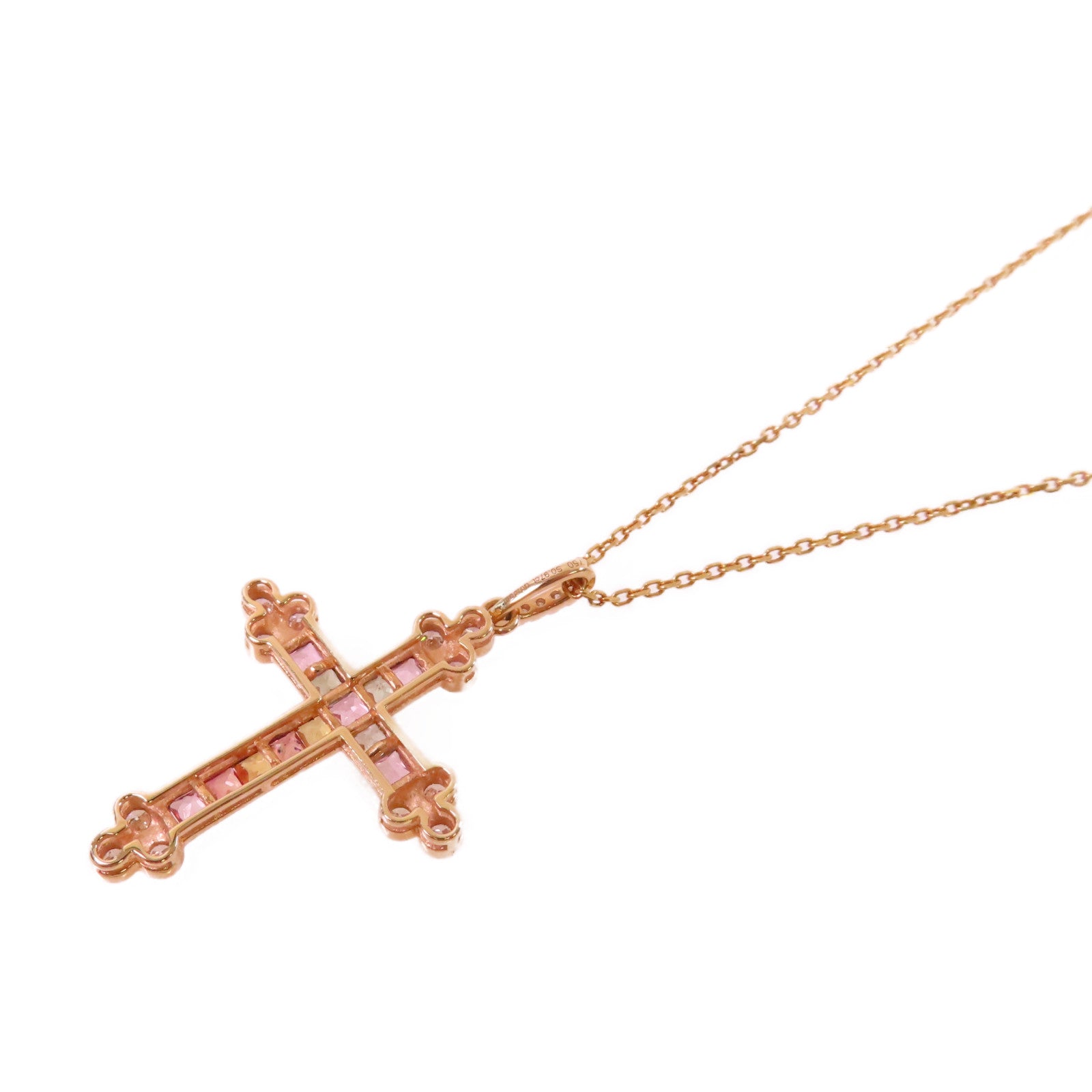 JEWELRY **【激減優惠】18K黃金/0.97ct彩色藍寶石/0.35ct鑽石Sapphire Diamond Necklace項鏈