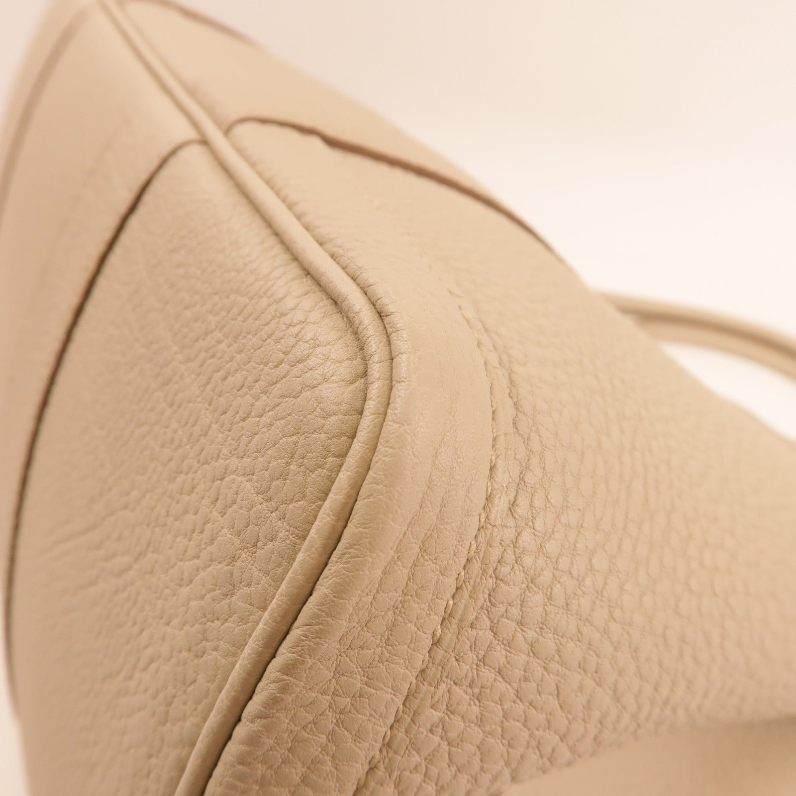 HERMES Negonda皮革Garden Party PM銀扣手挽袋Beton