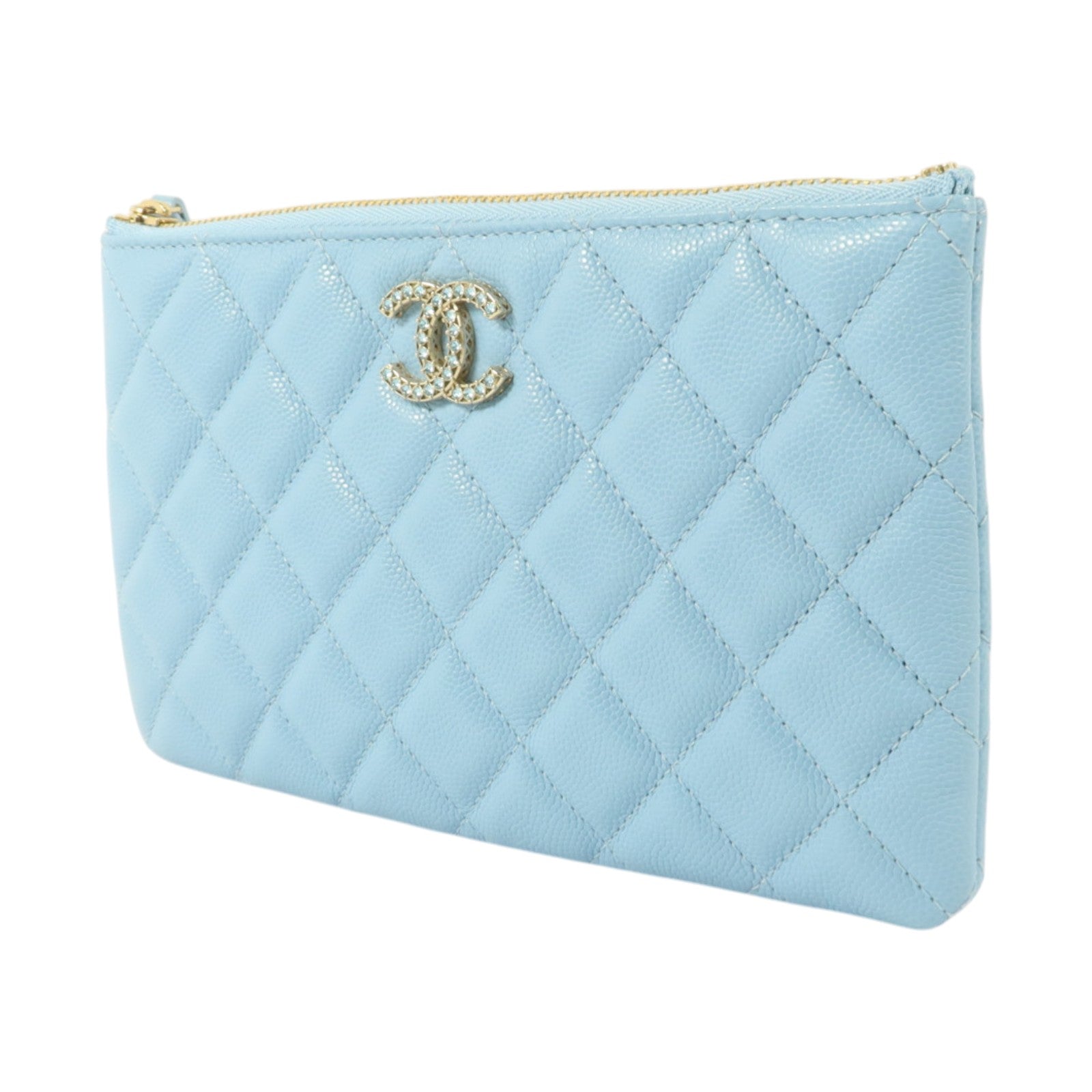 CHANEL 牛皮皮革Pouch小袋