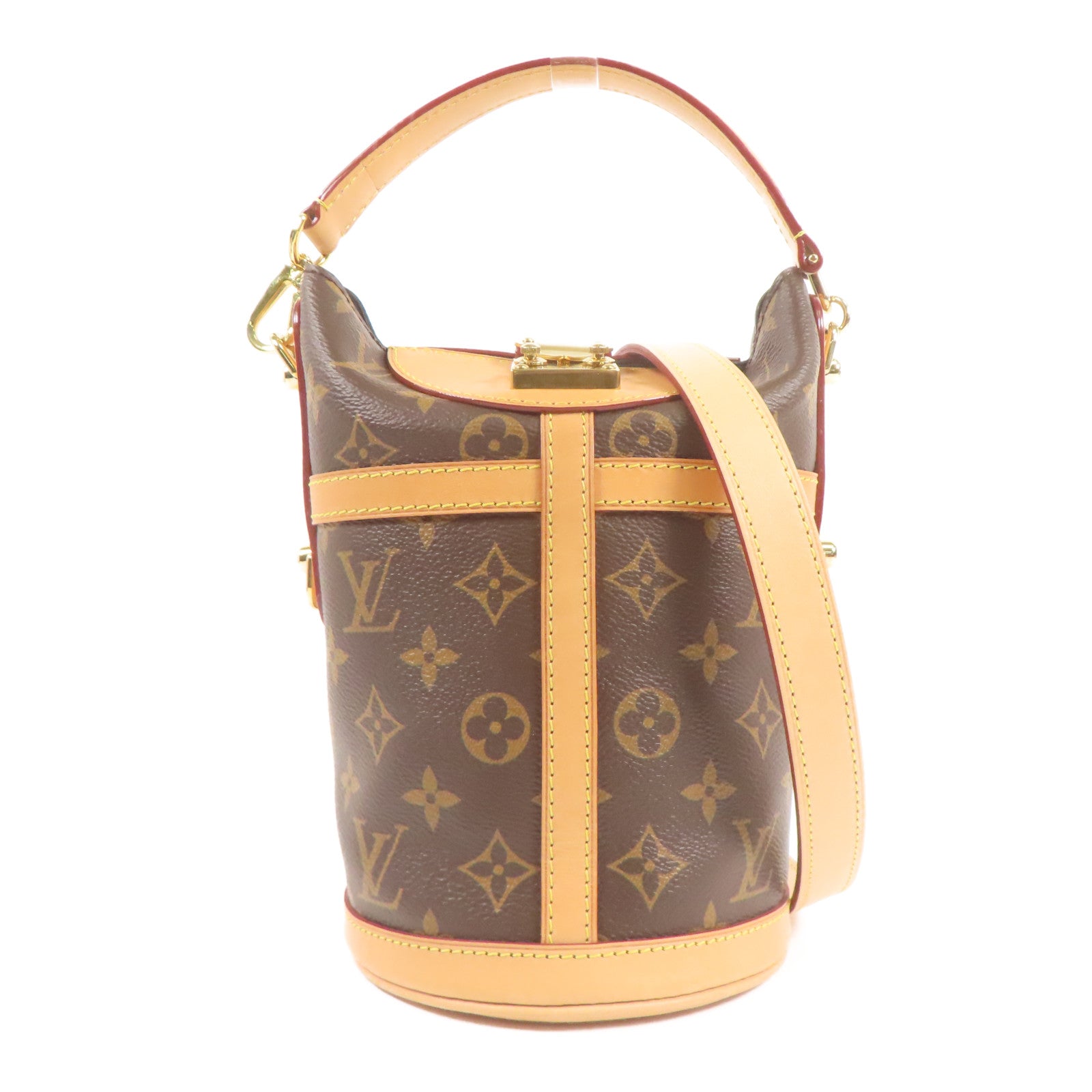 LOUIS VUITTON Monogram Duffle金扣手挽肩背兩用袋