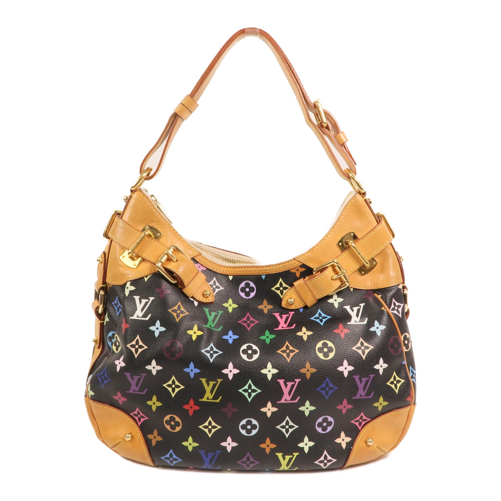 LOUIS VUITTON Monogram Multicolore Greta金扣肩背袋