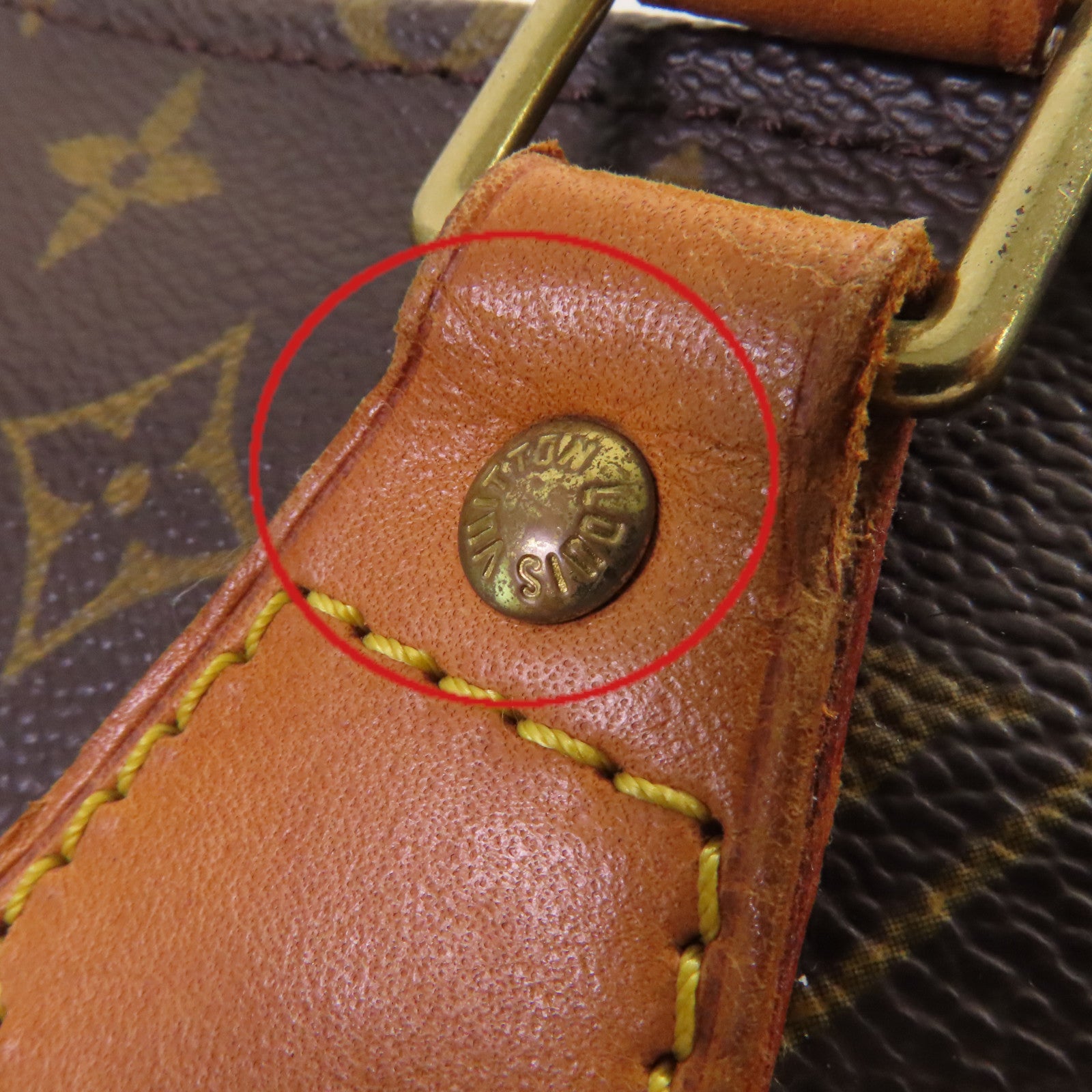 LOUIS VUITTON Monogram Sac Plat Tote Bag手挽袋啡色