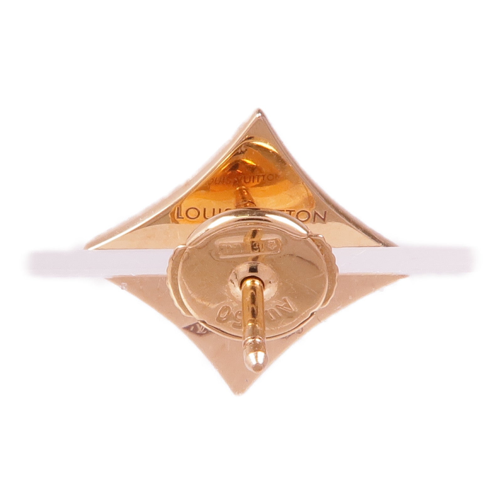 LOUIS VUITTON 【激減優惠】18K玫瑰金Color Blossom Star Ear Stud珍珠母貝耳環