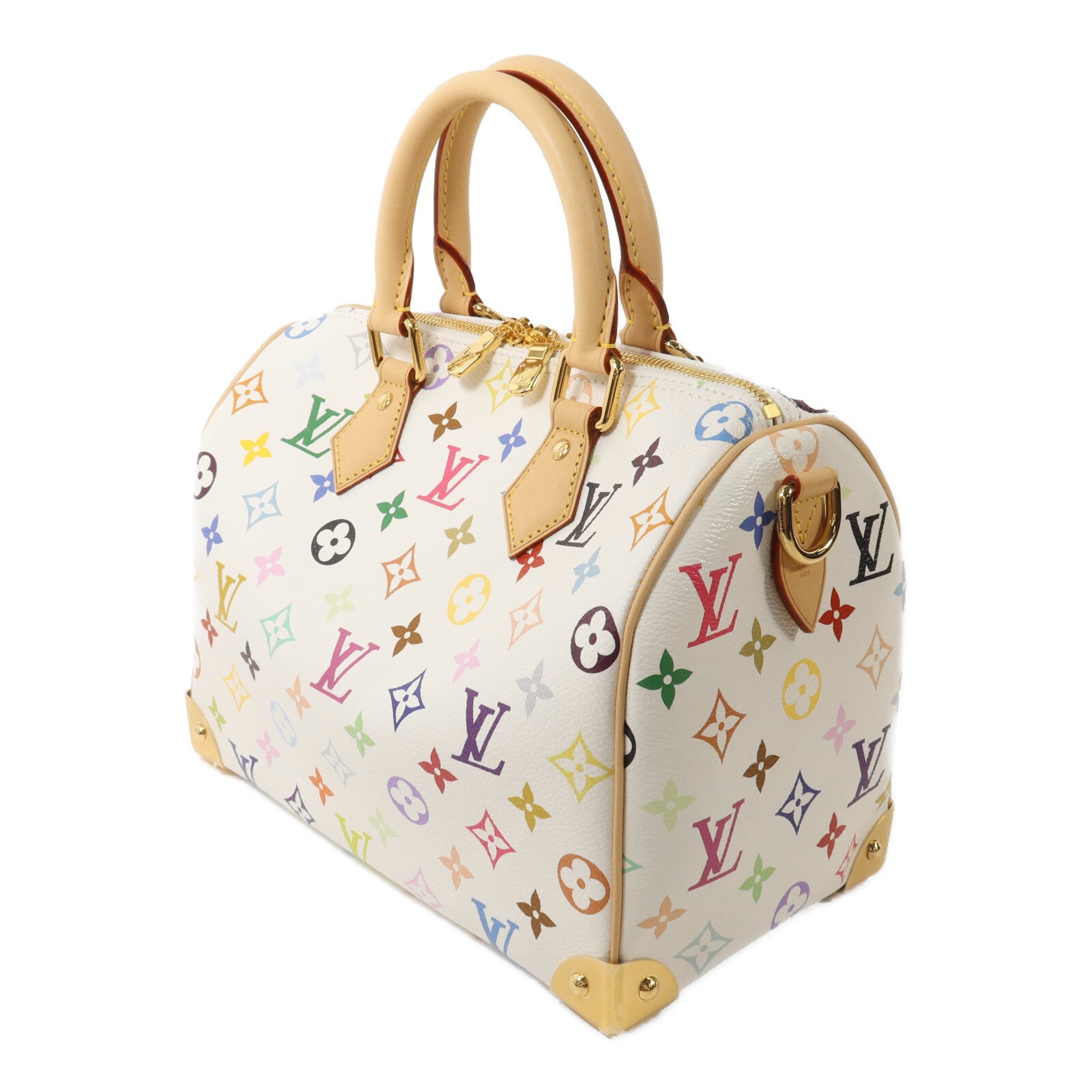 LOUIS VUITTON Monogram Multicolore LV x TM Speedy Bandouliere 25手挽肩背兩用袋
