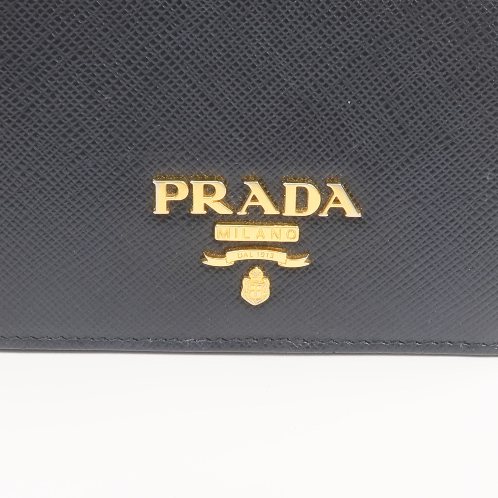 PRADA 牛皮皮革Wallet金扣錢包