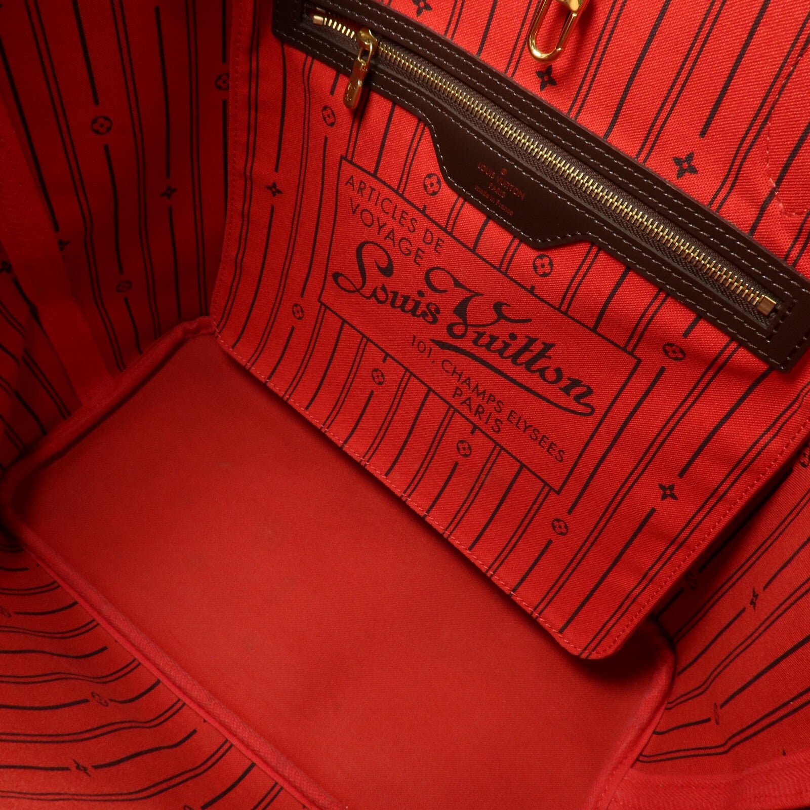 LOUIS VUITTON Damier Neverfull MM手挽袋
