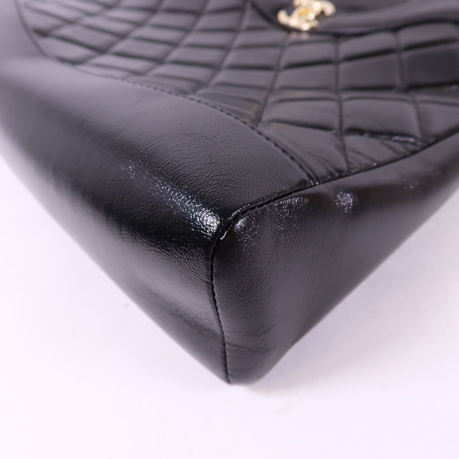 CHANEL 牛皮皮革Mini 31金扣手挽肩背兩用袋