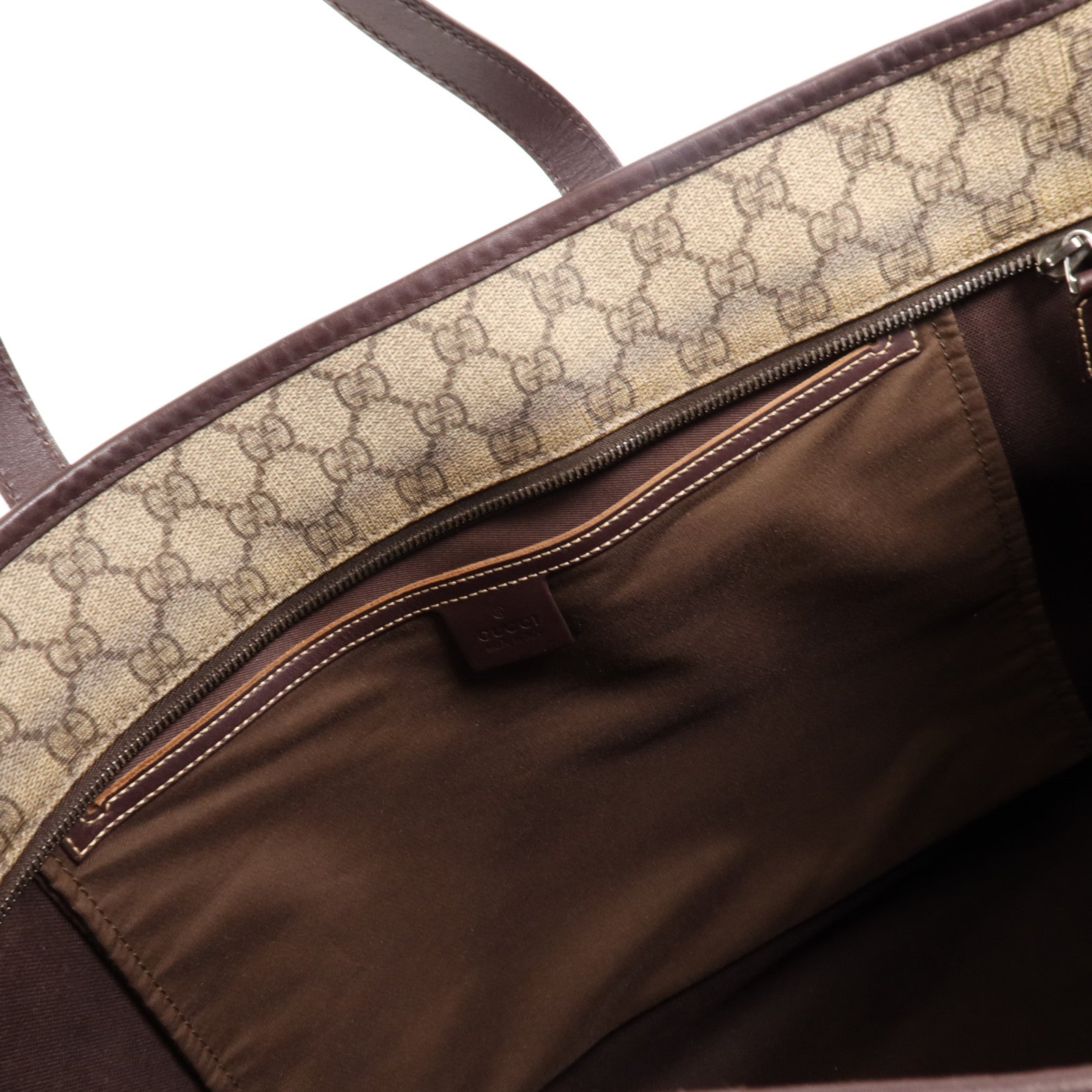 GUCCI 塗層帆布Tote Bag銀扣手挽袋