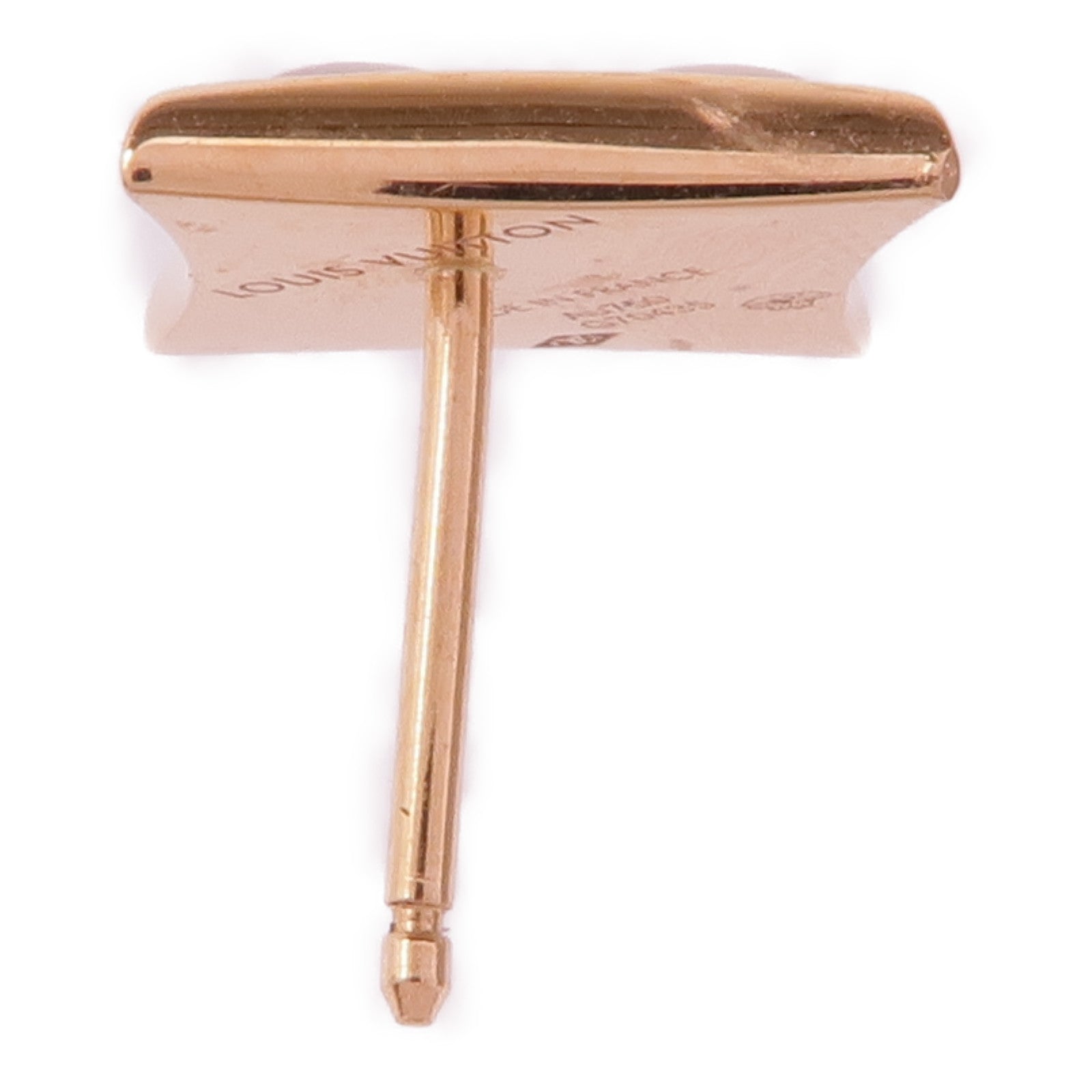 LOUIS VUITTON 18K玫瑰金Color Blossom Star Ear Stud珍珠母貝耳環