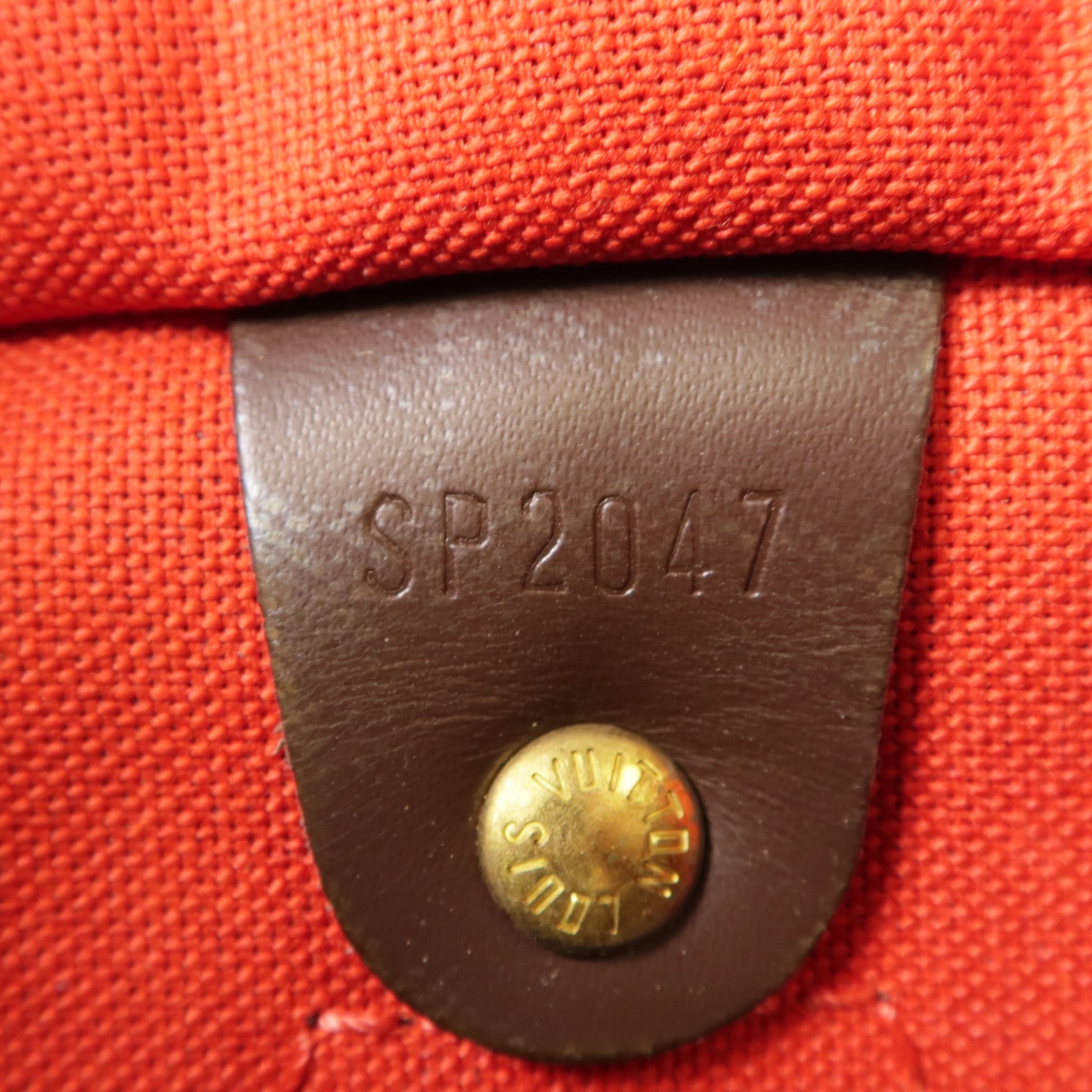 LOUIS VUITTON Damier Speedy 30金扣手挽袋